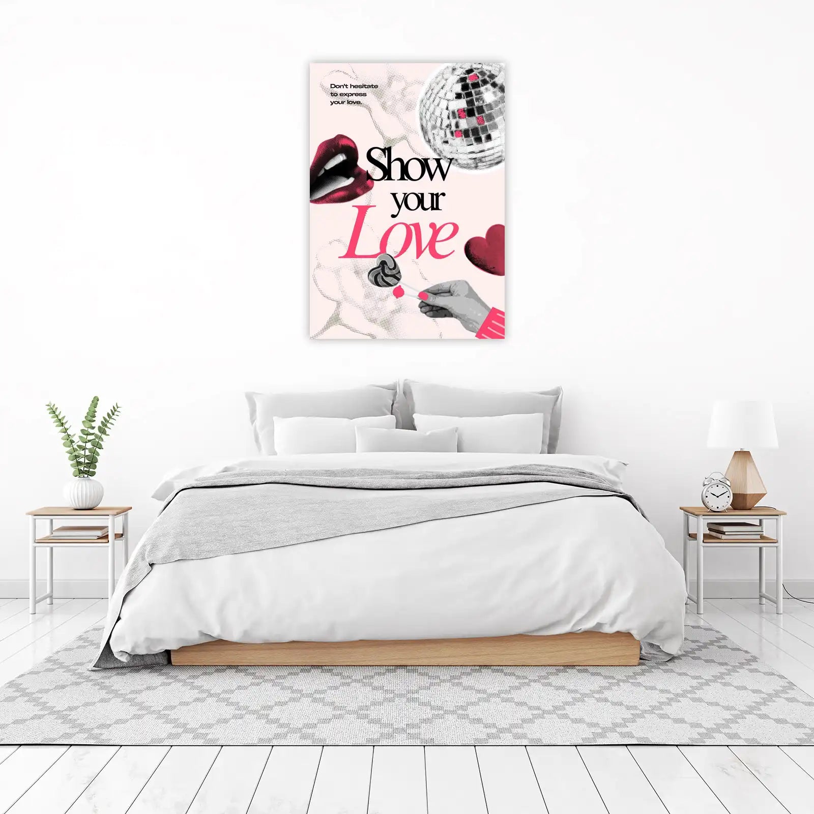 Show Your Love Retro Pop Art Wall Art