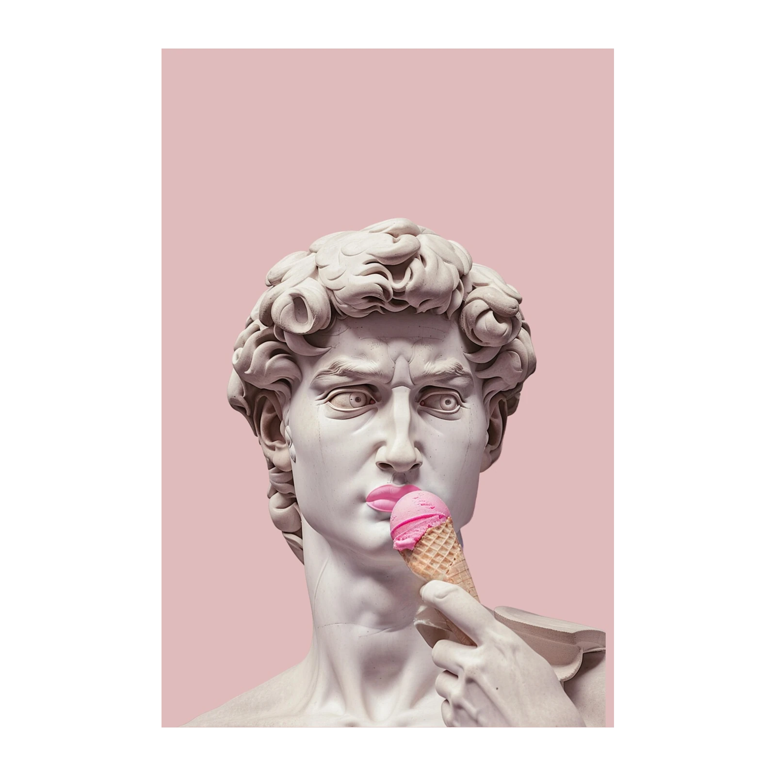 Modern Renaissance Ice Cream David Wall Art