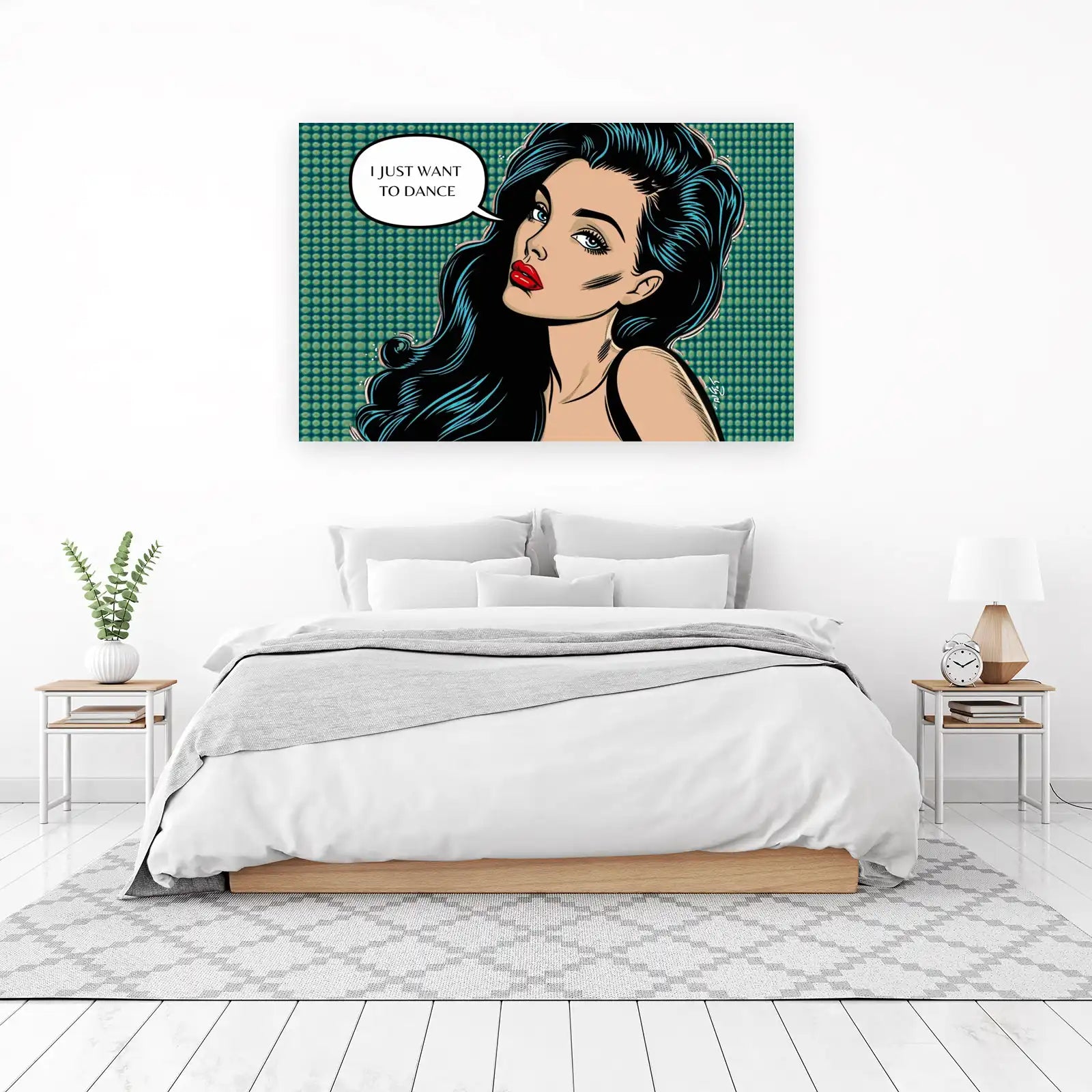 Retro Pop Art 'Dance' Woman Wall Art
