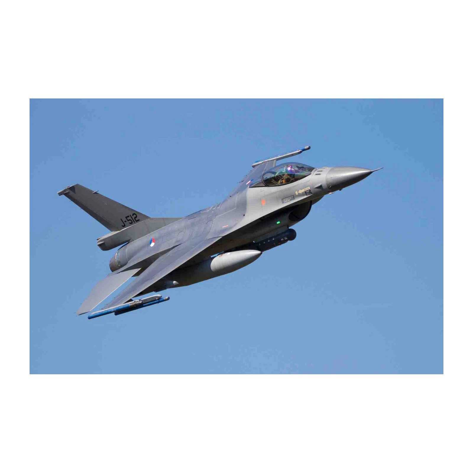 F-16 Fighter Jet in Flight Wall Art