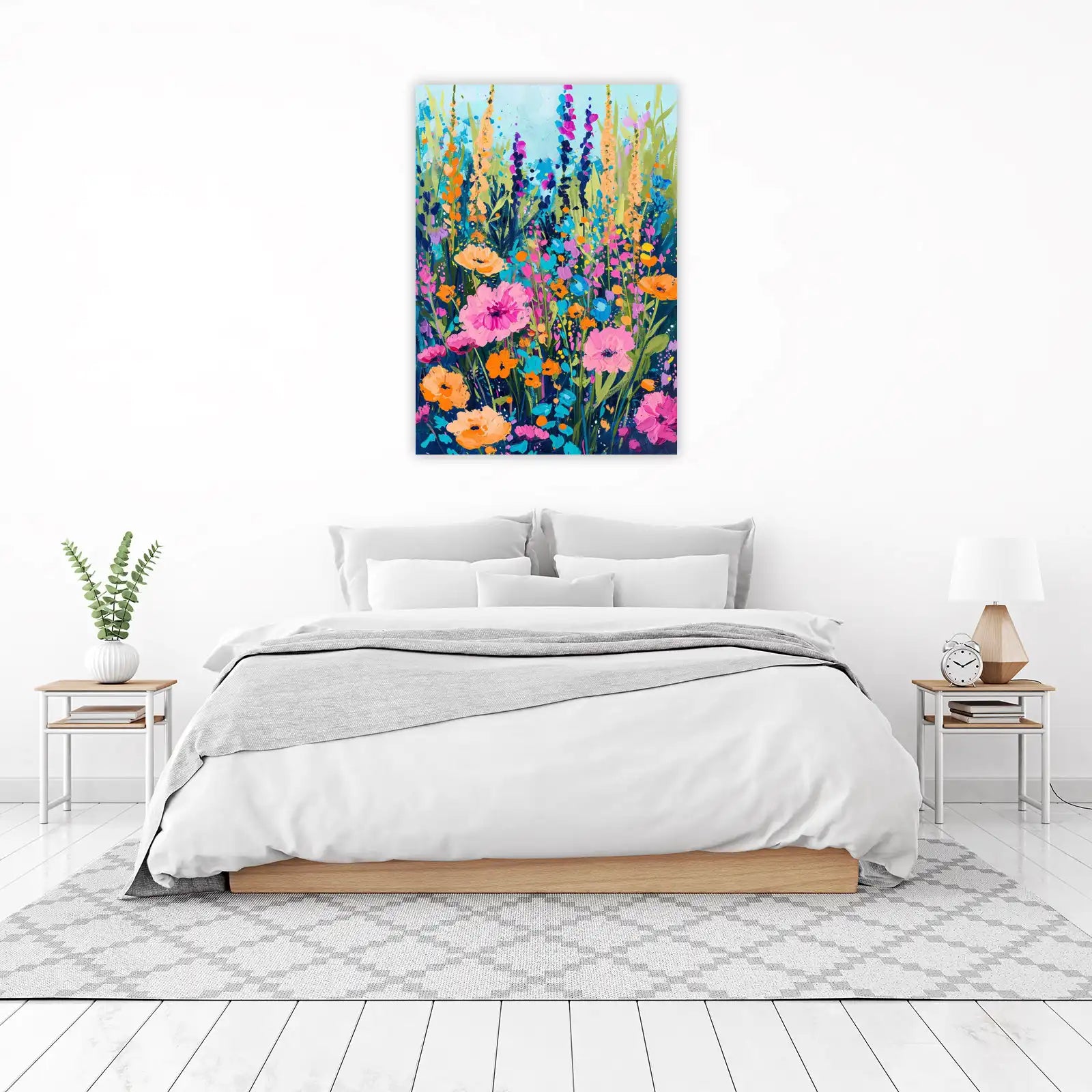Vibrant Meadow Abstract Floral Wall Art