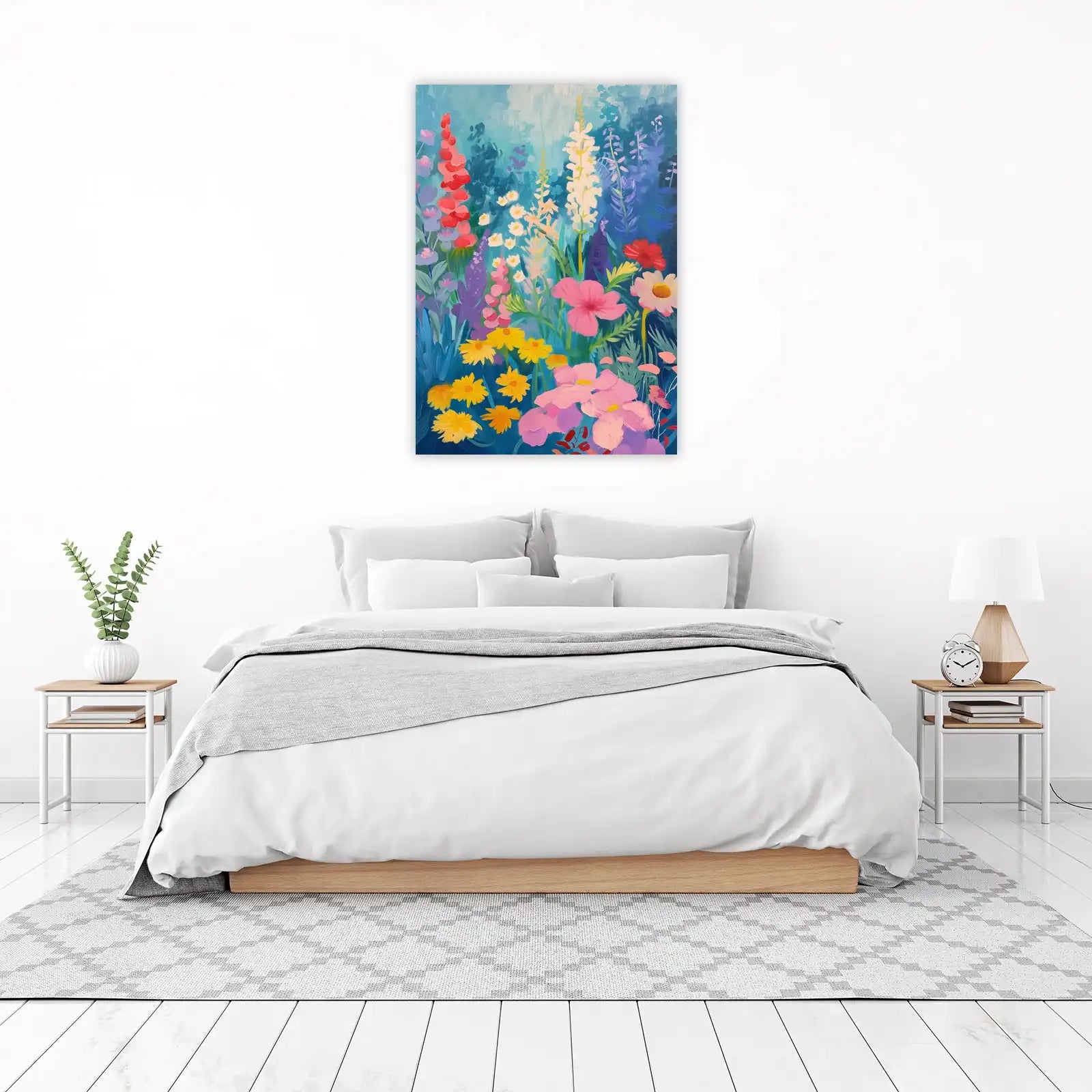 Vibrant Floral Garden Wall Art