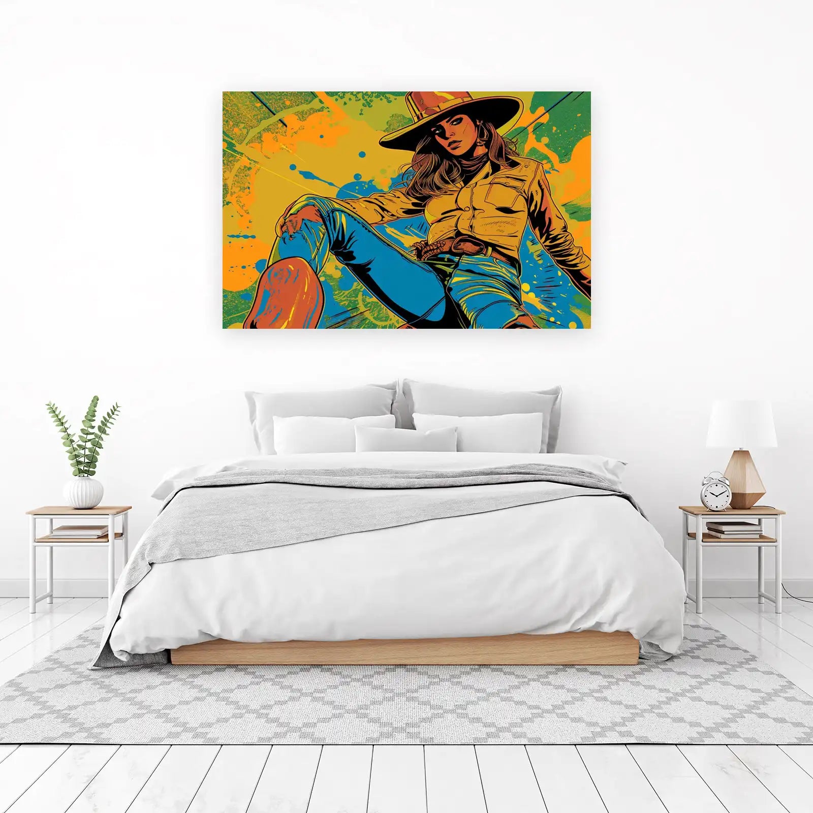 Bold Cowgirl Pop Art Wall Art