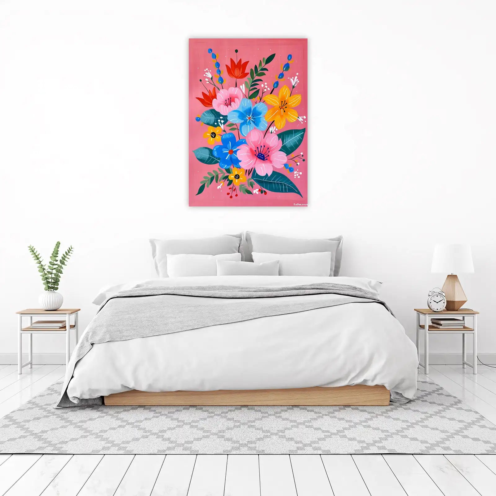 Vibrant Floral Art Wall Art
