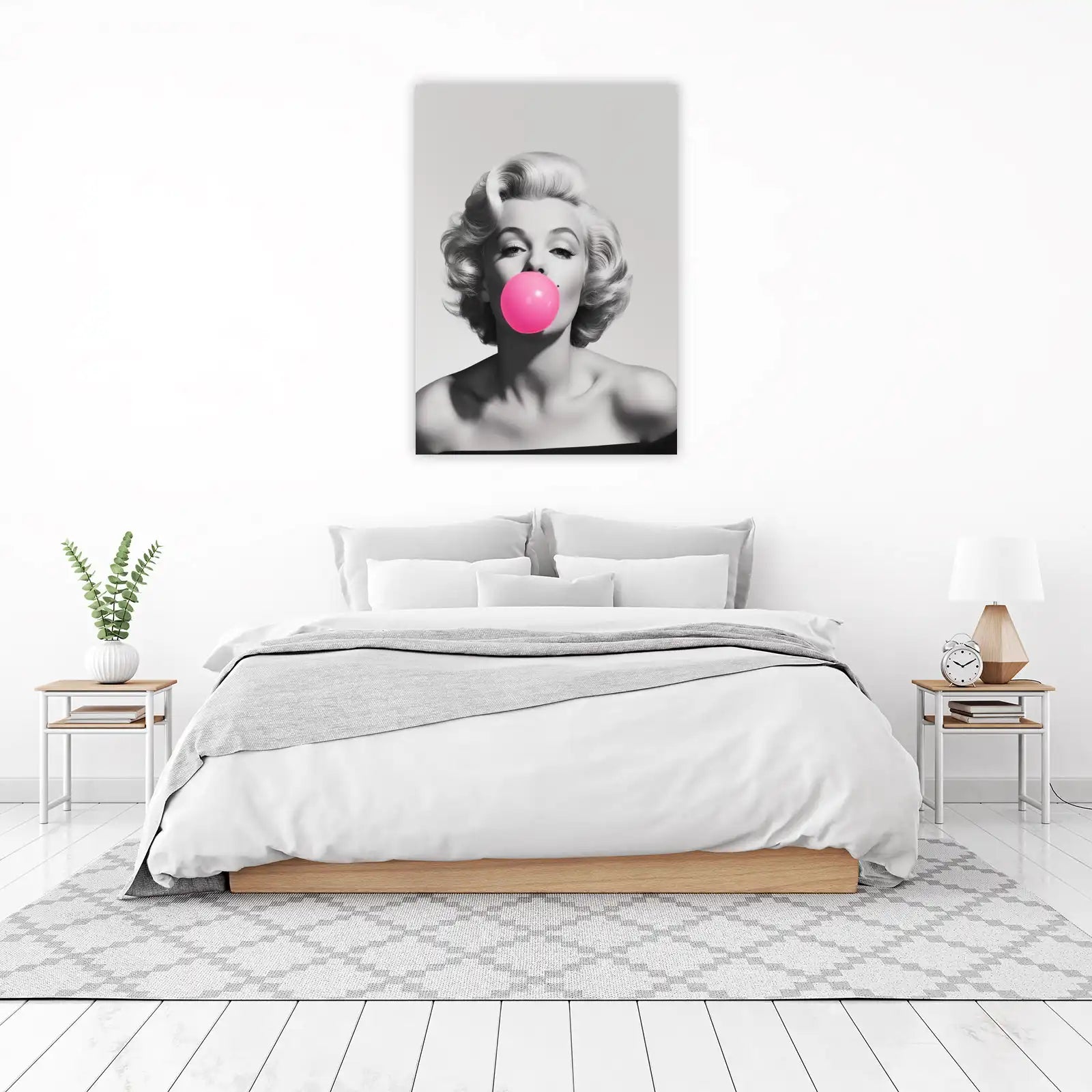 Marilyn Monroe Pink Bubblegum Wall Art