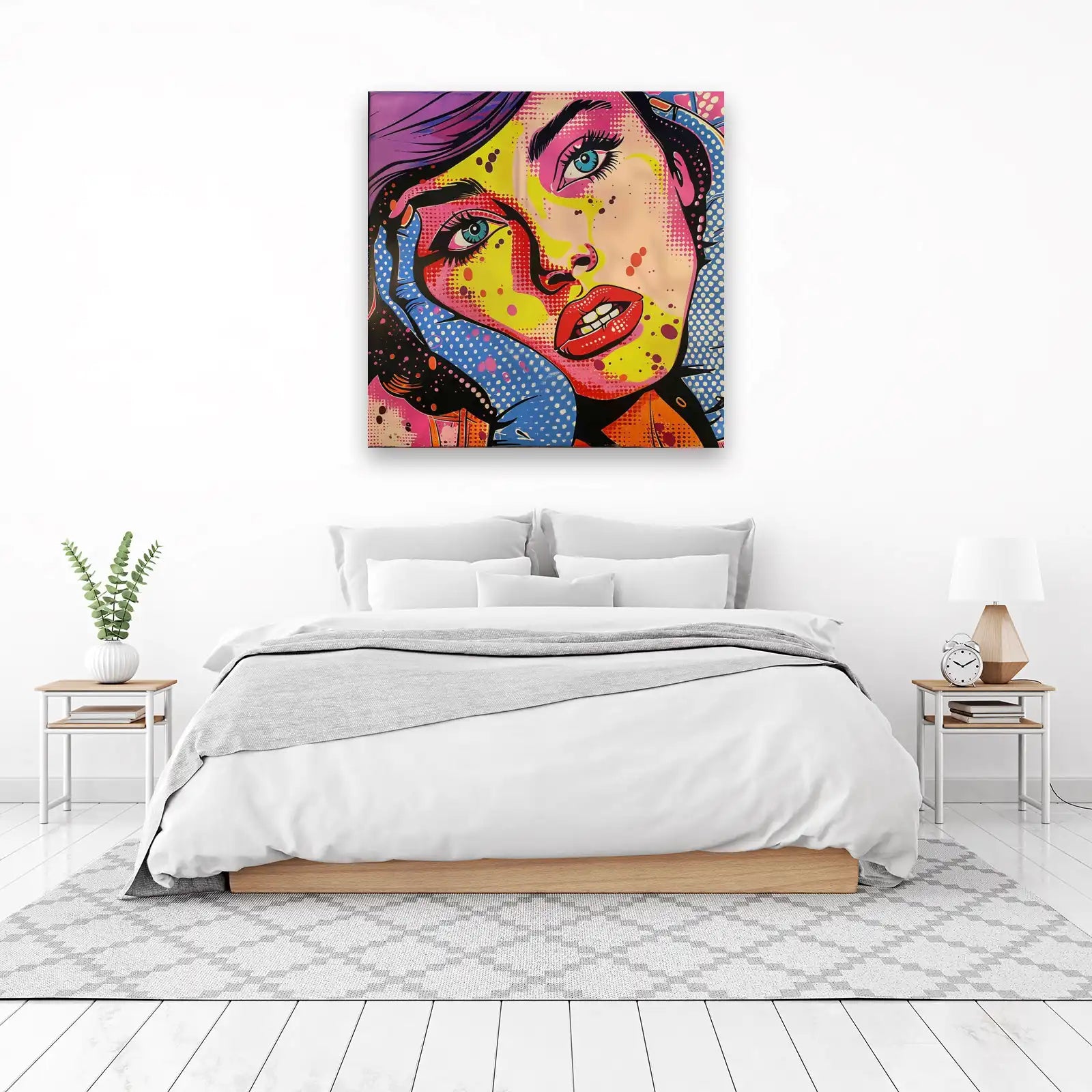 Vibrant Pop Art Woman Wall Art