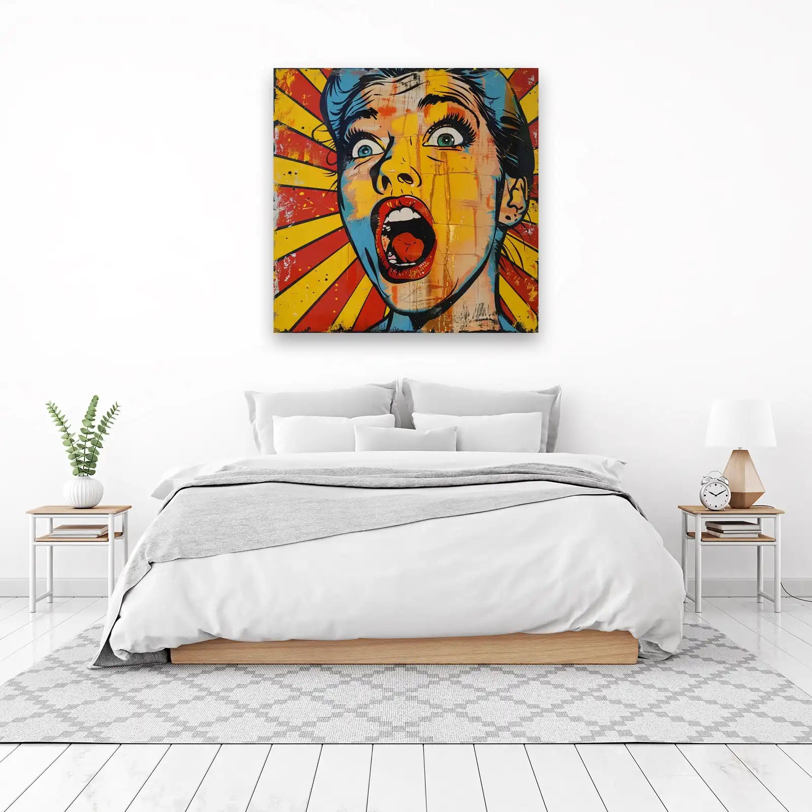 Bold Pop Art Scream Wall Art - Vibrant Wall Art