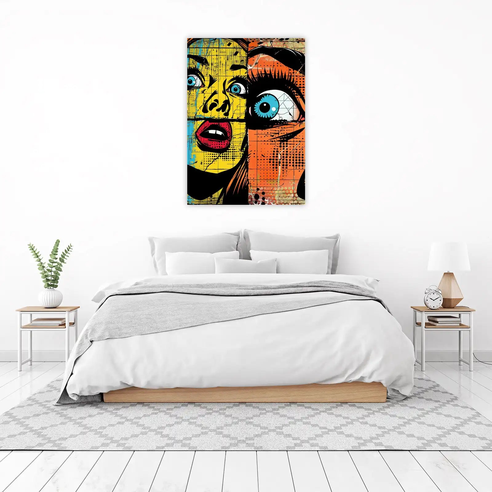 Vibrant Pop Art Portrait Wall Art