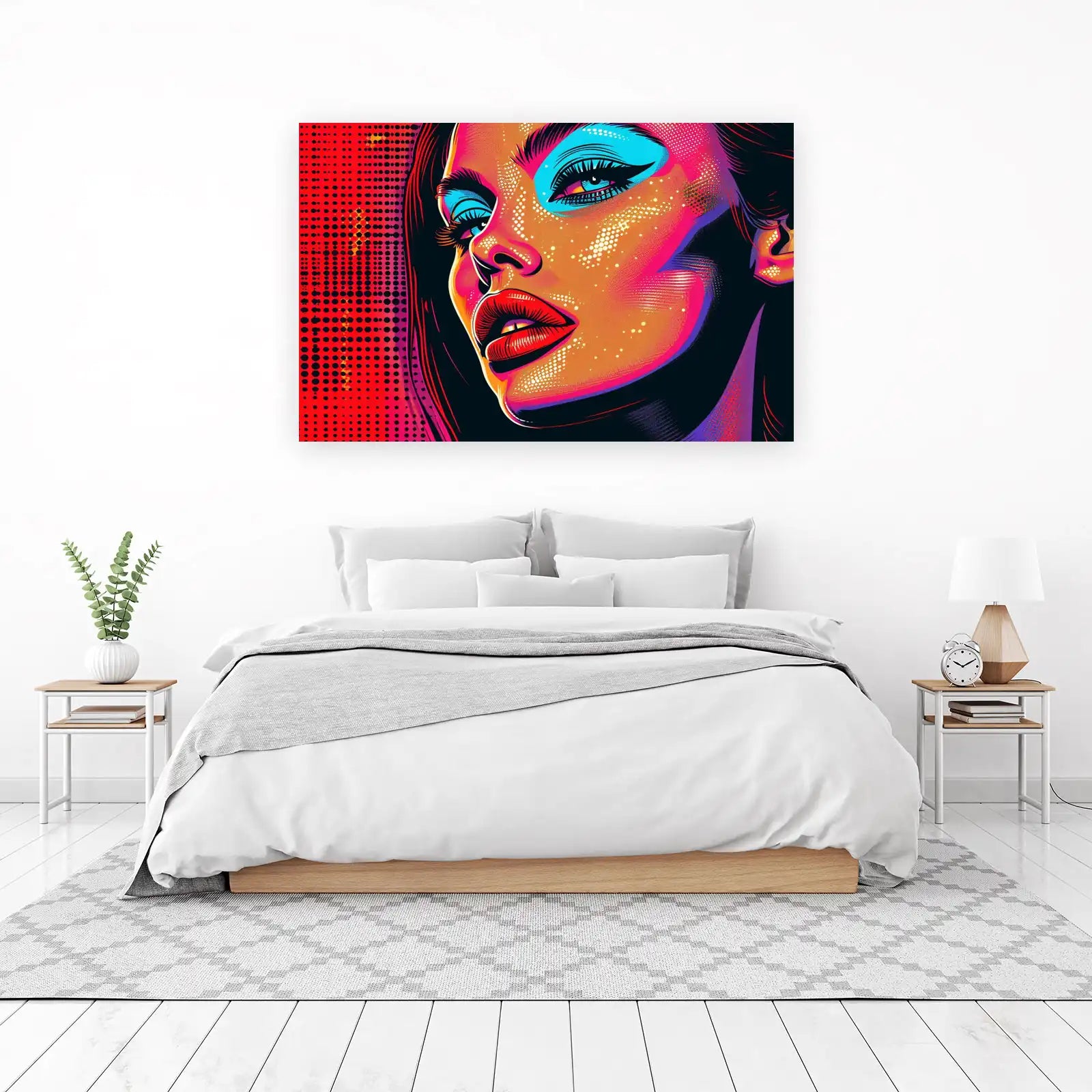 Vibrant Pop Art Portrait Wall Art