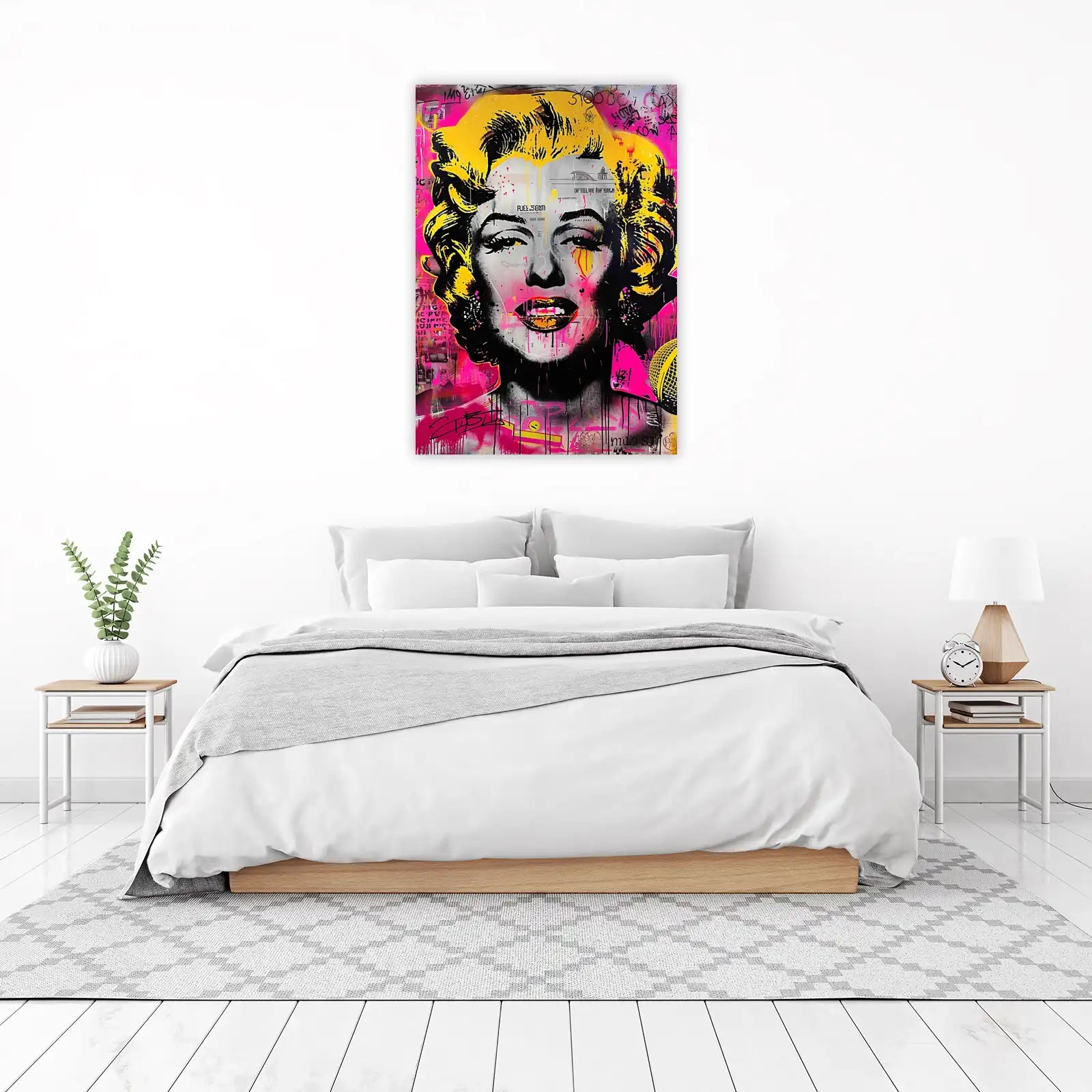 Vibrant Marilyn Monroe Graffiti Pop Art Wall Art