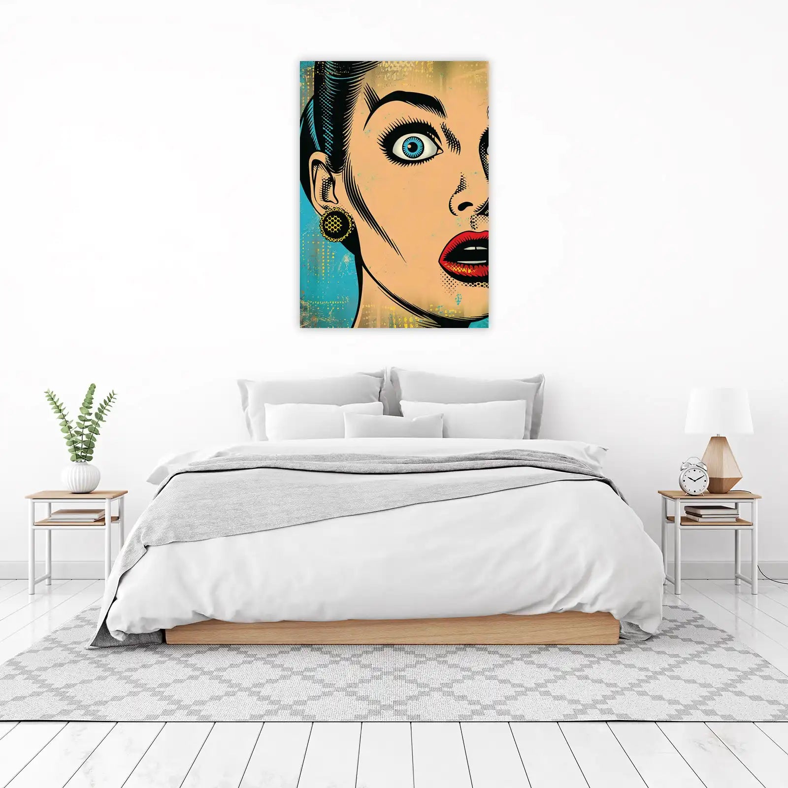 Pop Art Surprise Woman Wall Art