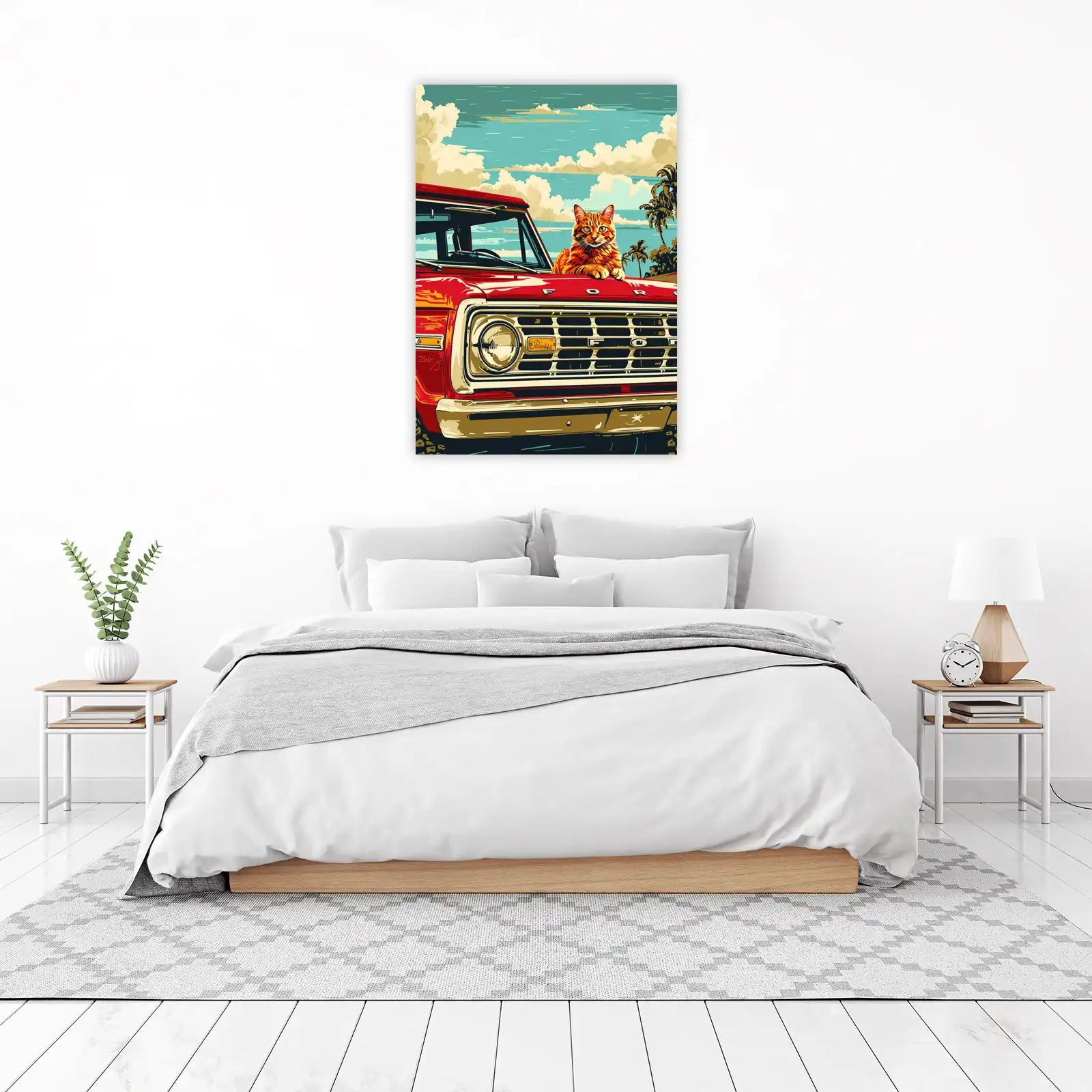 Cool Cat Ford Bronco Retro Vibes Wall Art