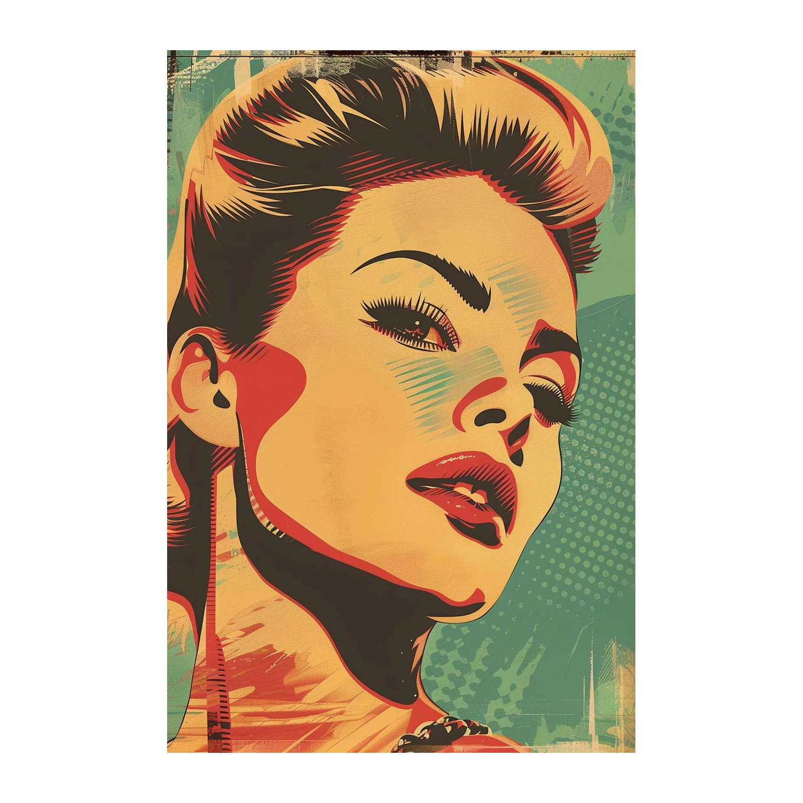 Retro Pop Art Woman Wall Art