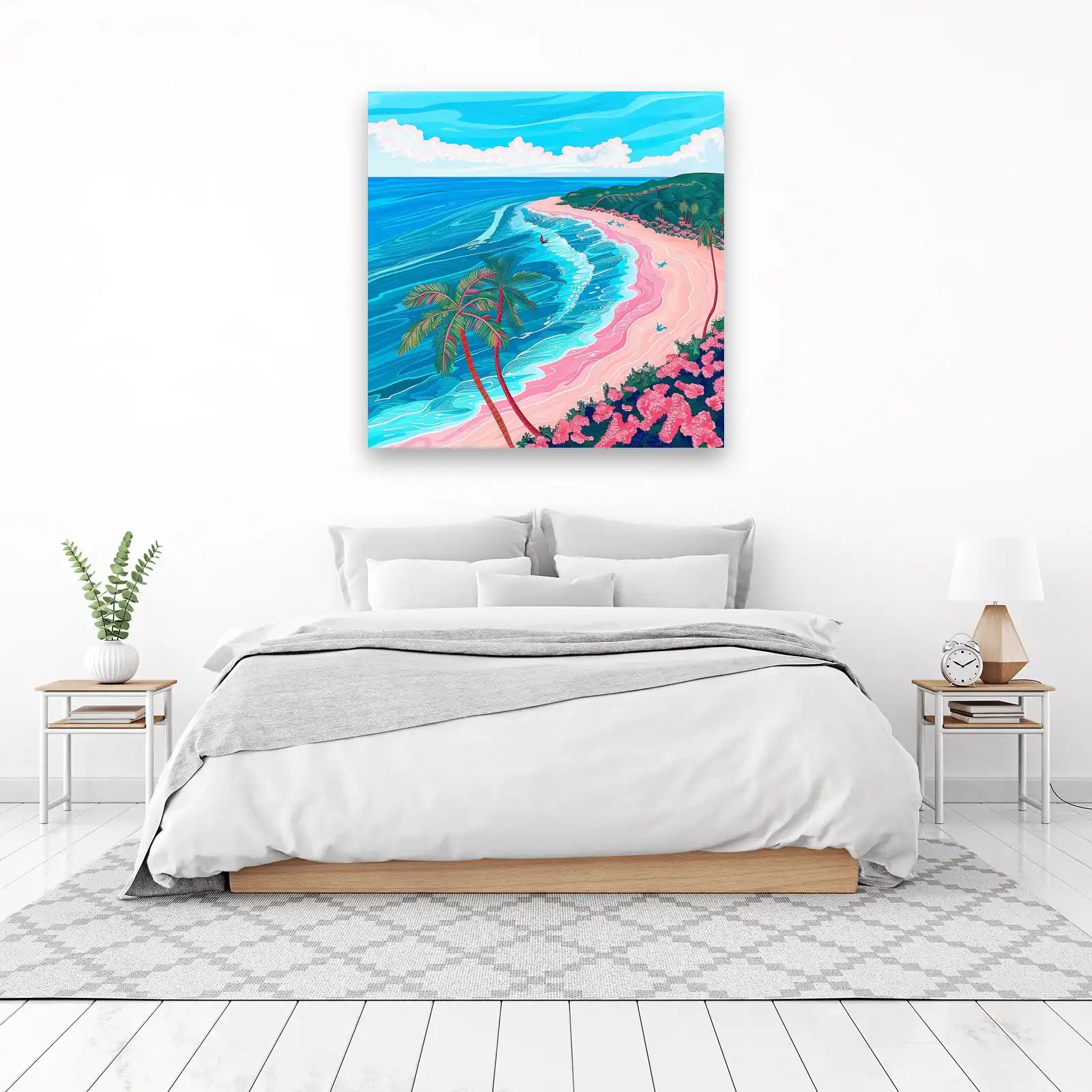 Tropical Paradise Beach Scene Wall Art