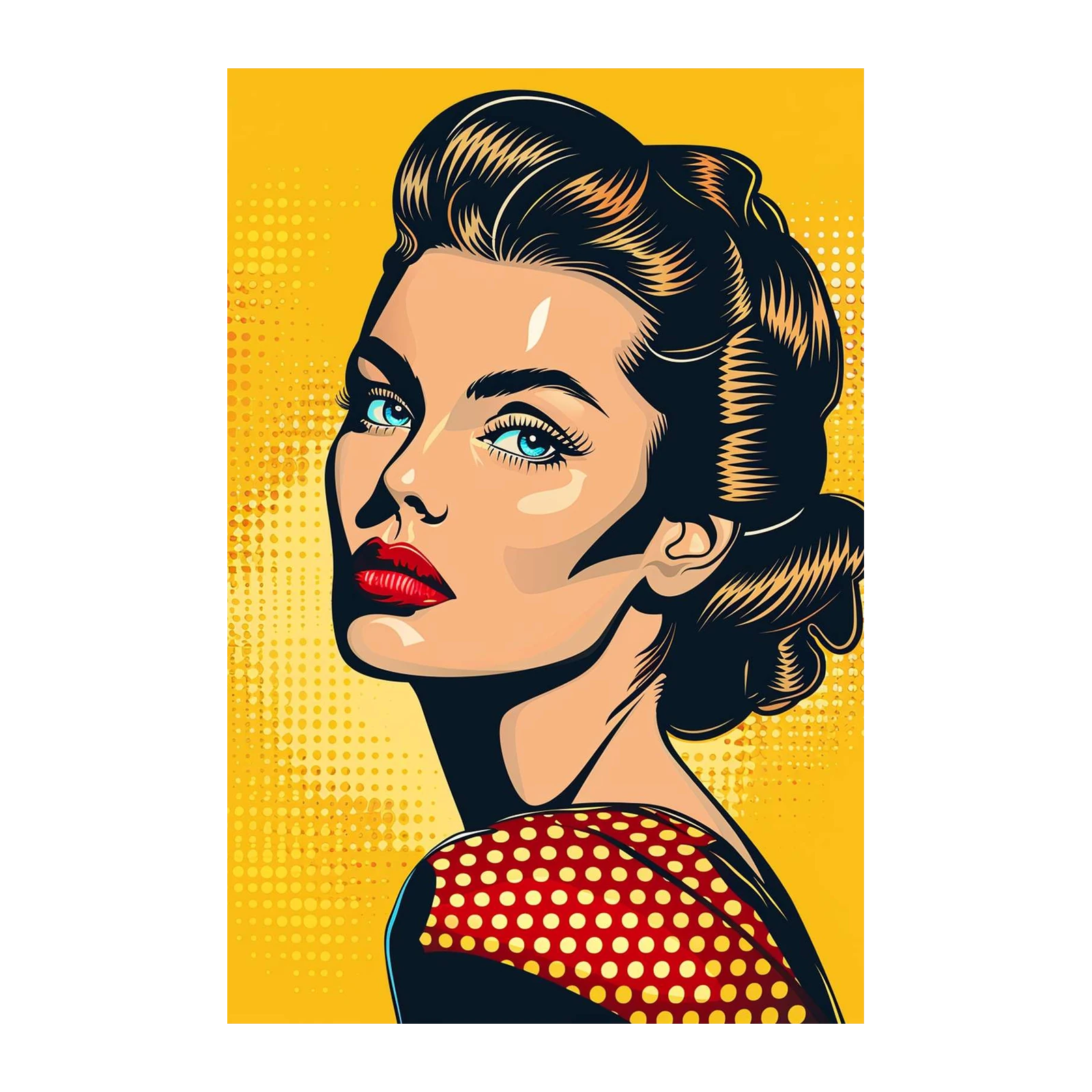 Pop Art Glamour Woman Wall Art