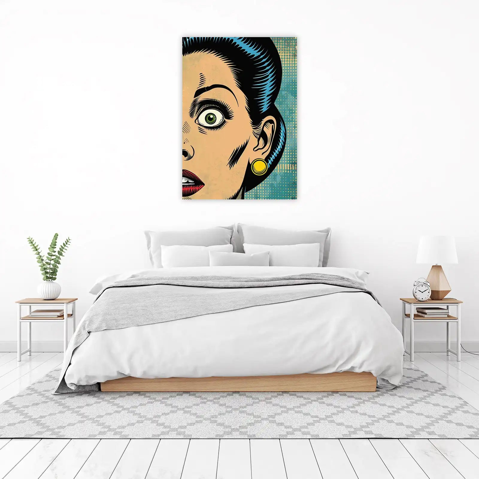 Retro Pop Art Woman Wall Art
