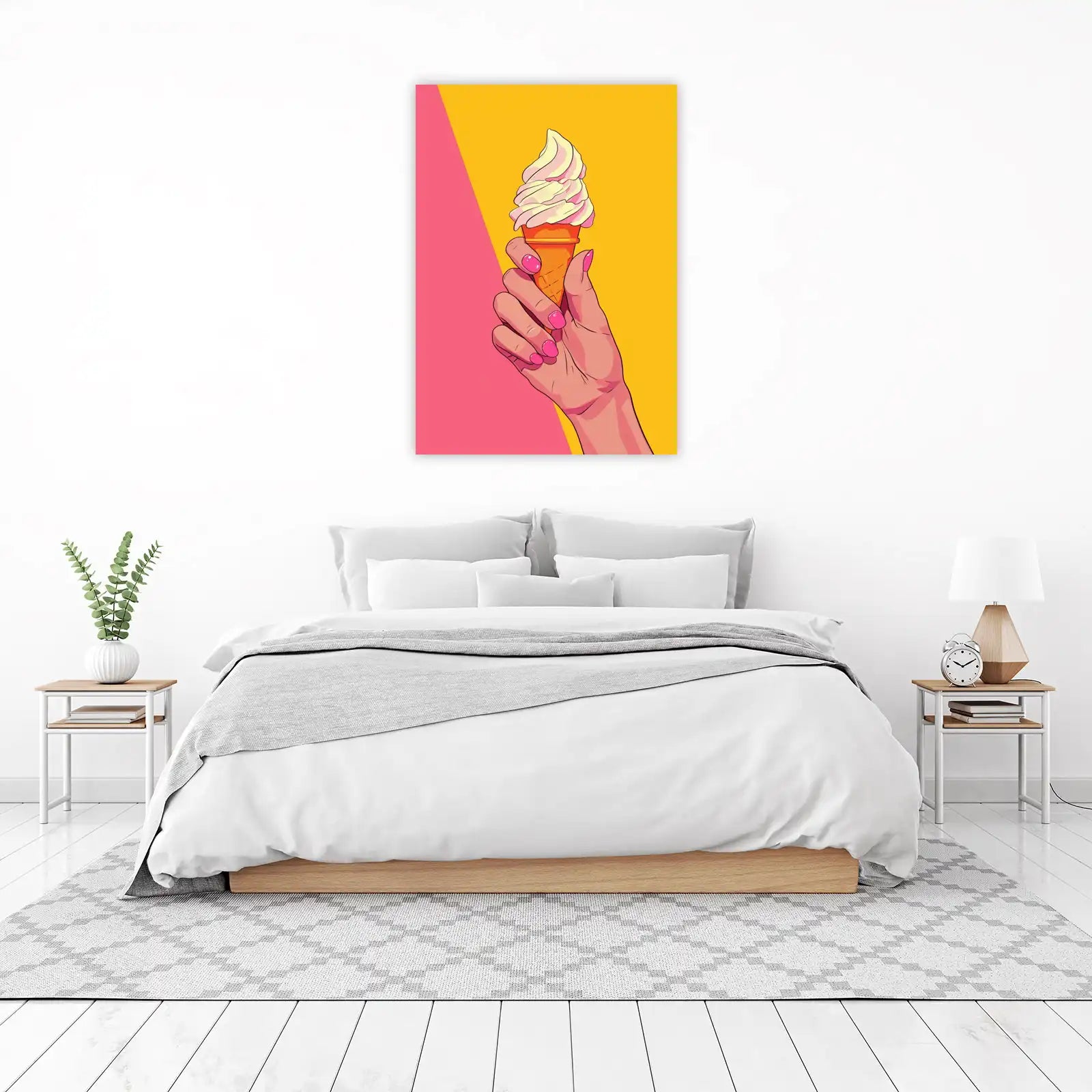 Vibrant Ice Cream Pop Art Wall Art