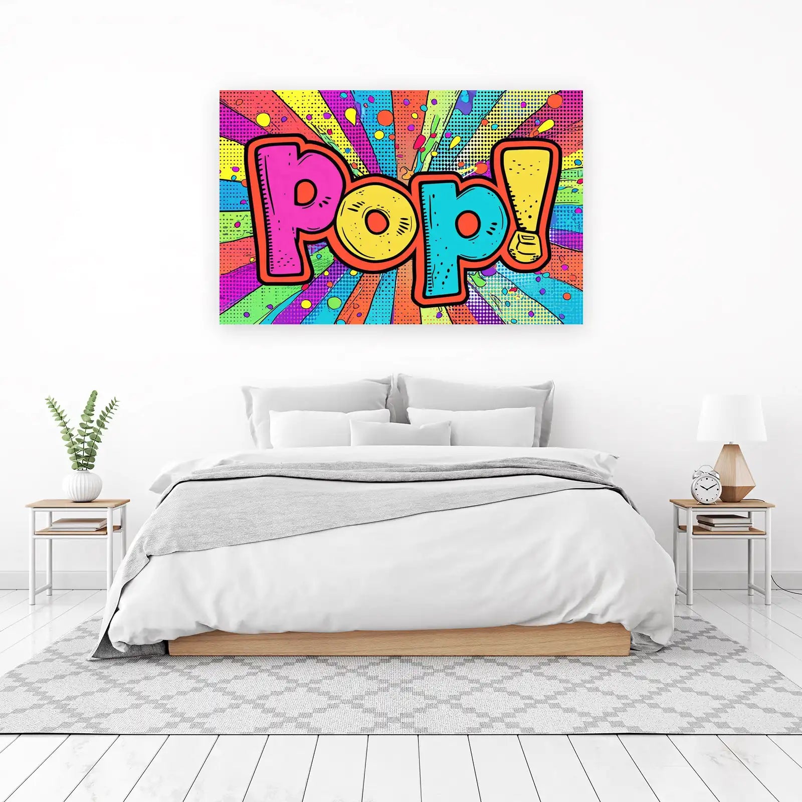 Vibrant "POP!" Comic Art Wall Art