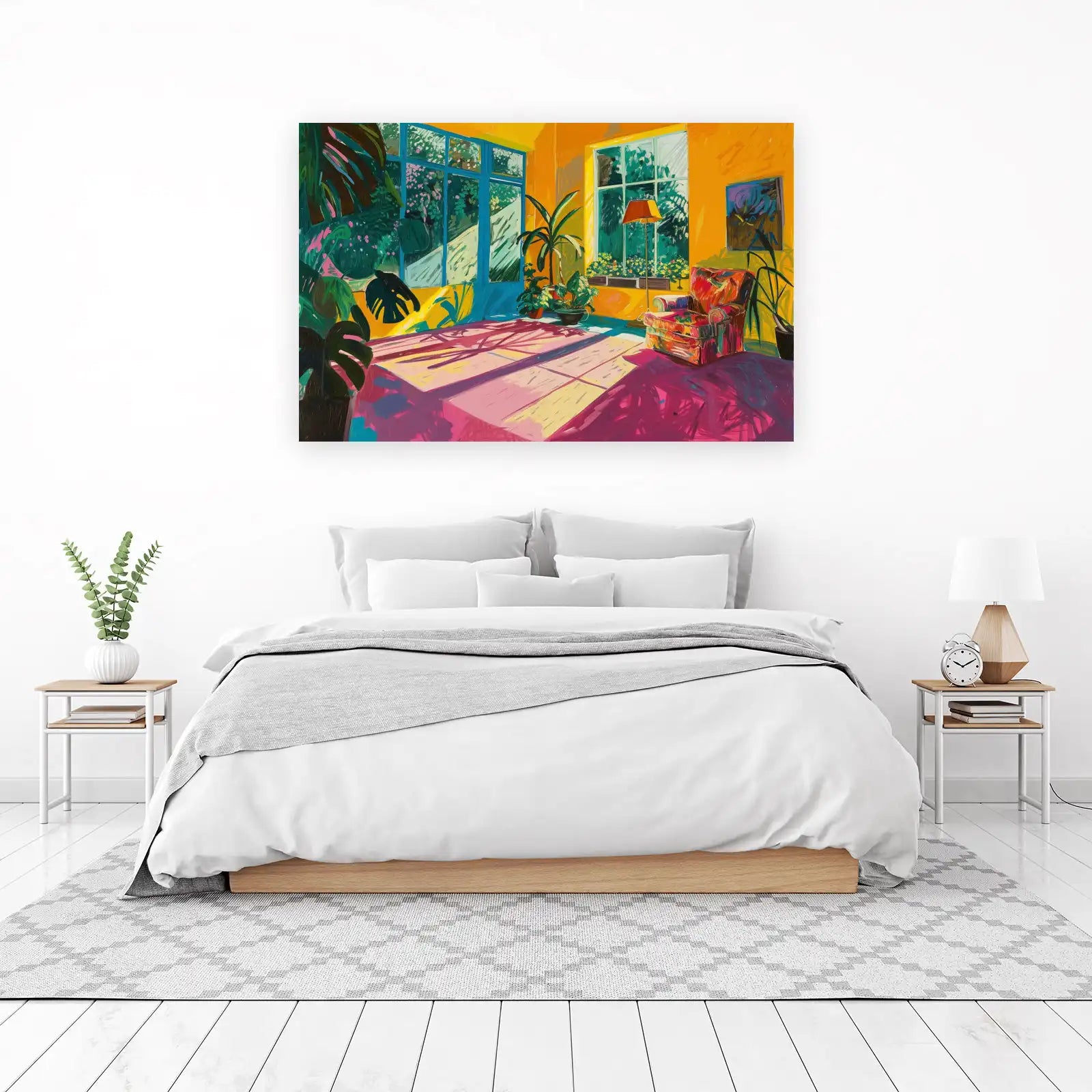 Vibrant Sunlit Conservatory Wall Art