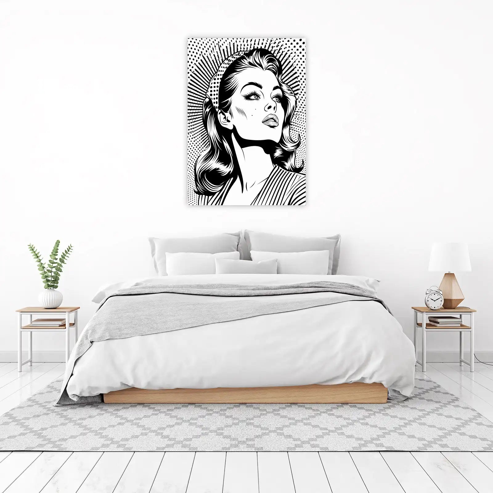 Retro Pop Art Portrait Wall Art