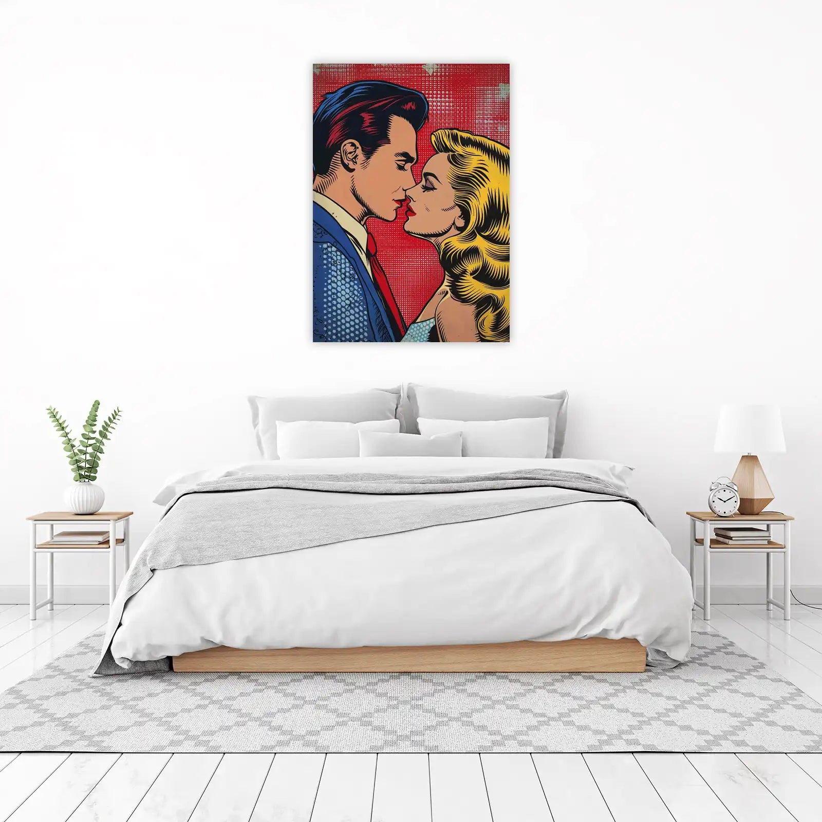Vintage Kiss Pop Art Wall Art