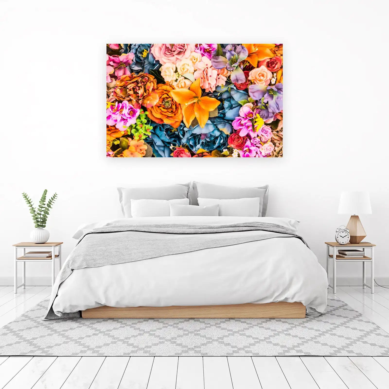 Vibrant Floral Burst Wall Art