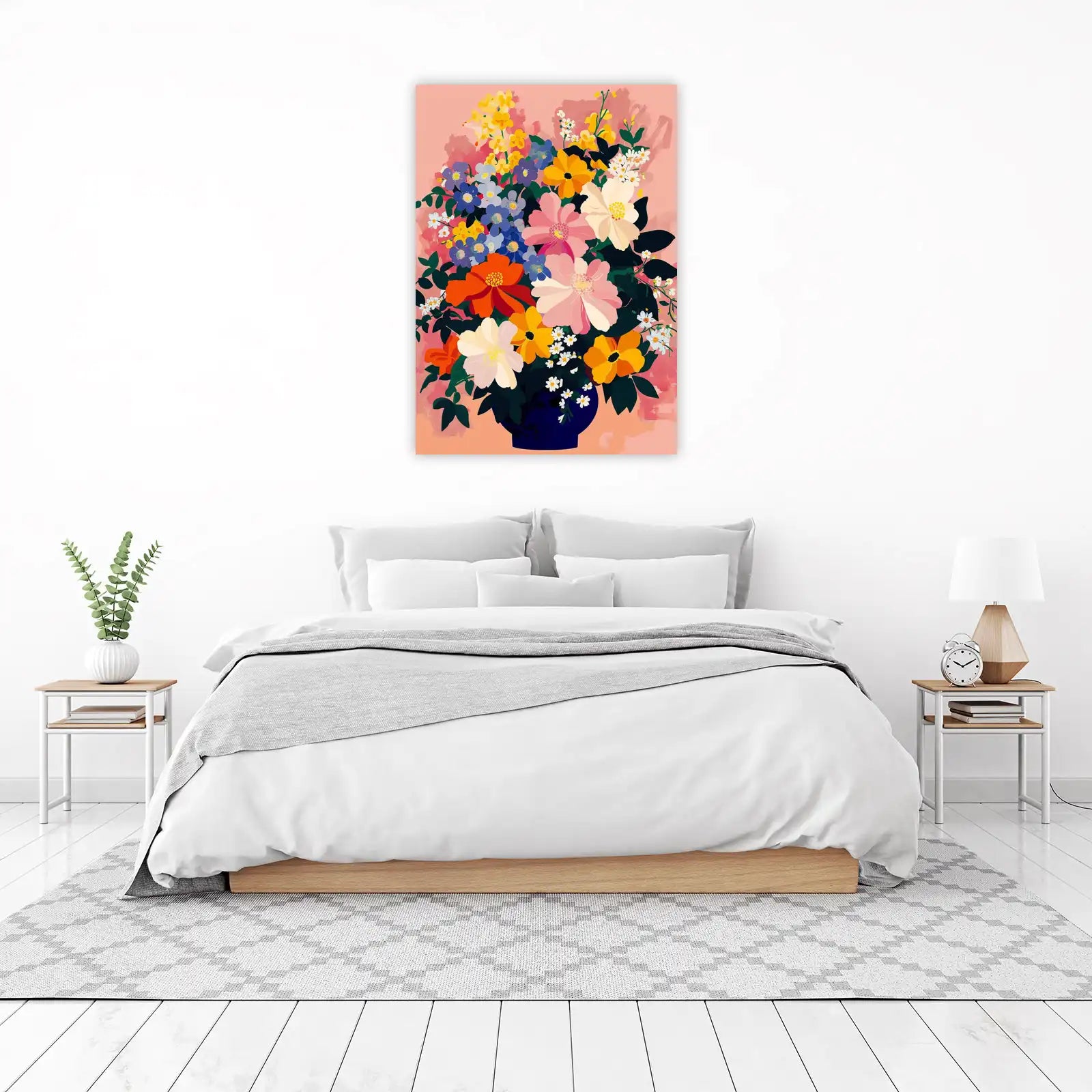 Vibrant Floral Bouquet Wall Art - Wall Art