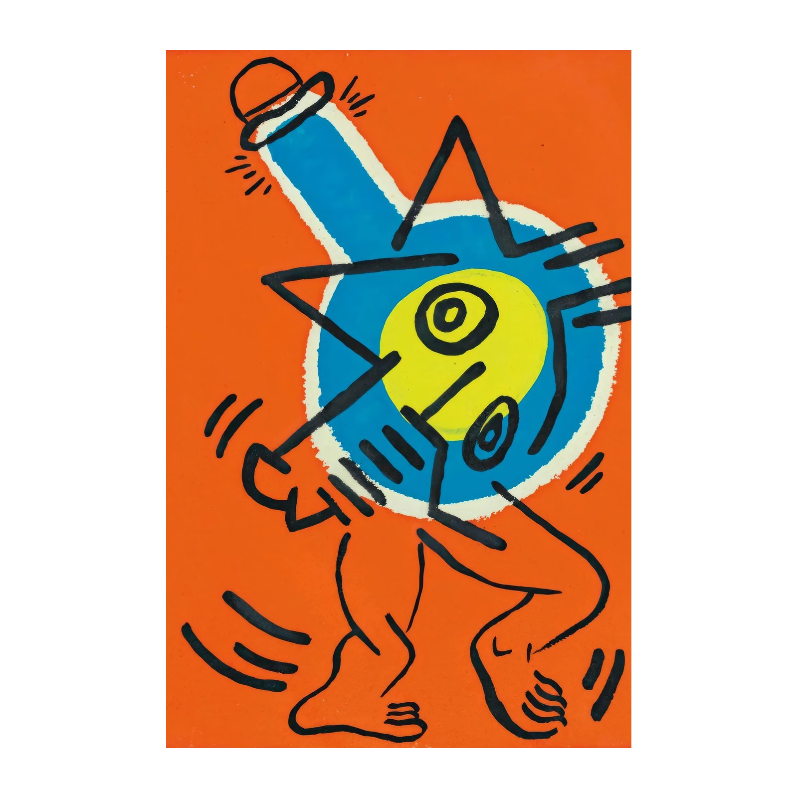 Vibrant Dancing Figure Pop Art Wall Art