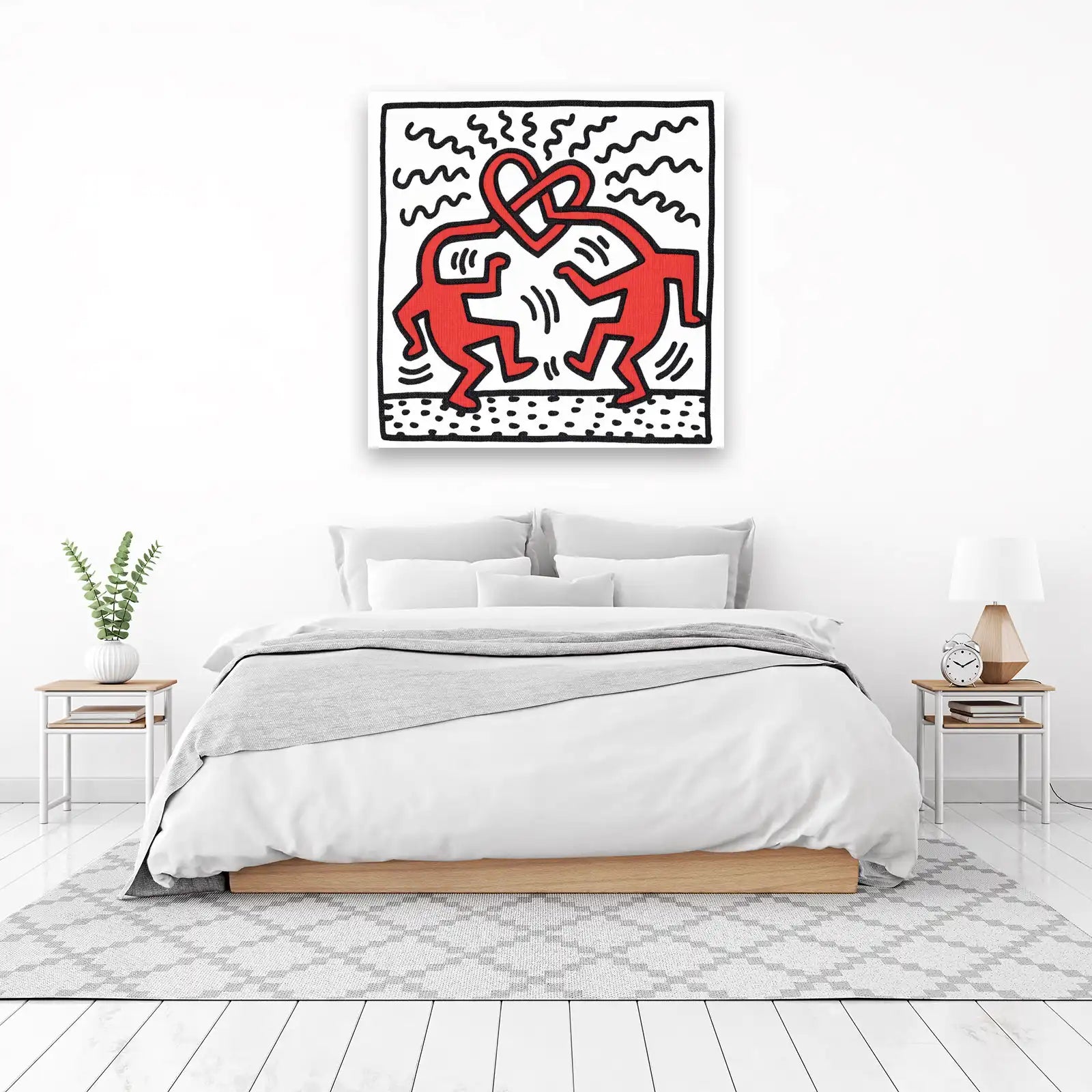 Iconic Red Dancers Heart Wall Art