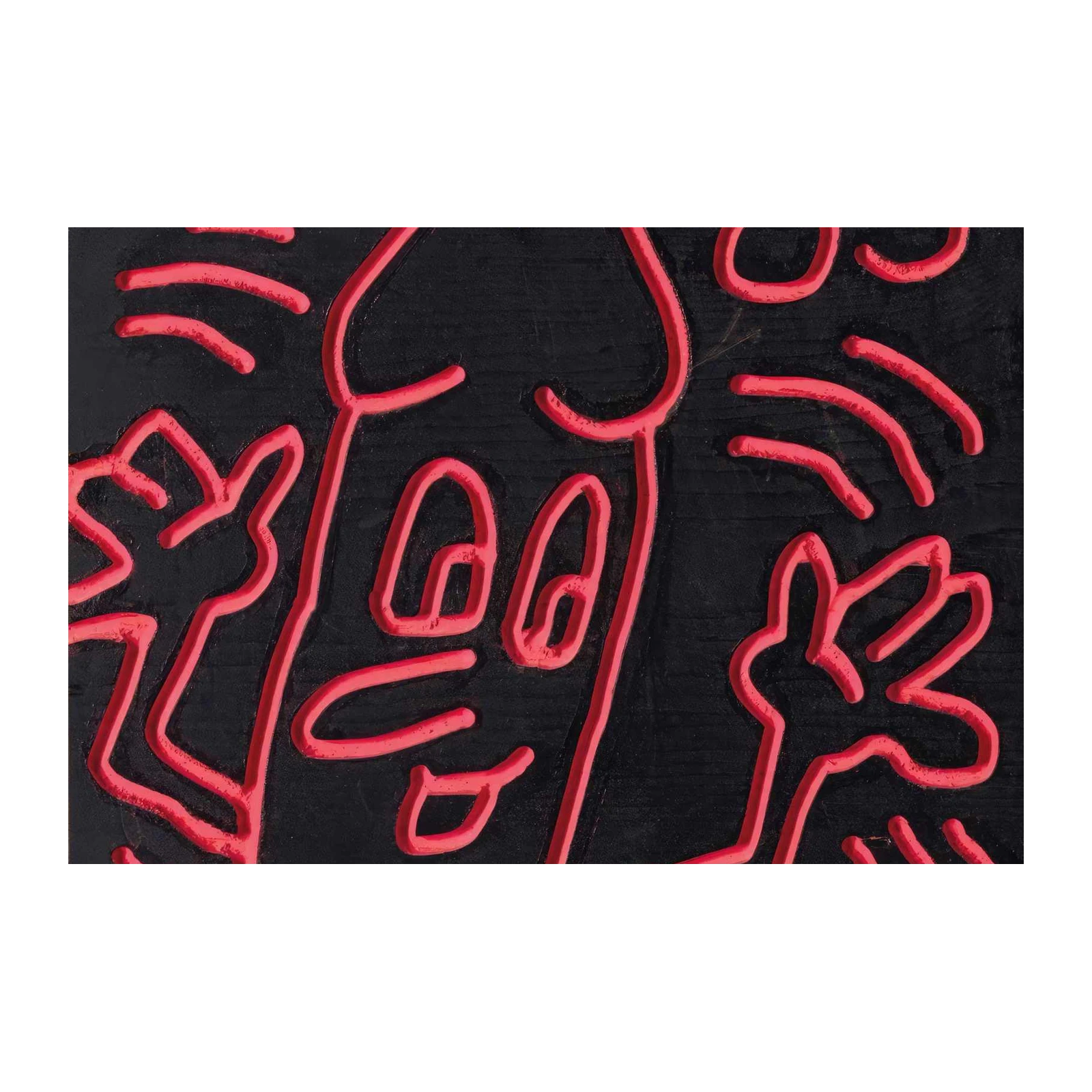 Vibrant Red & Black Pop Art Wall Art