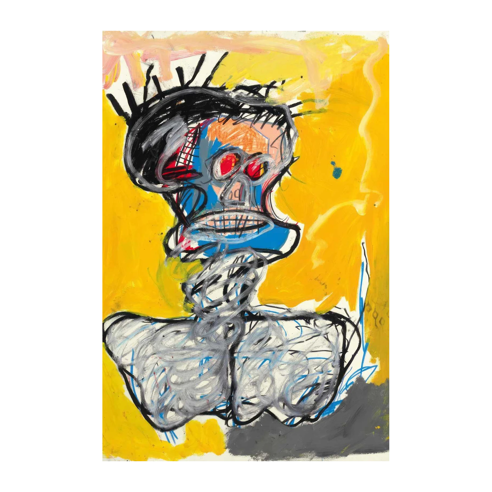 Modern Skull Neo-Expressionism Wall Art