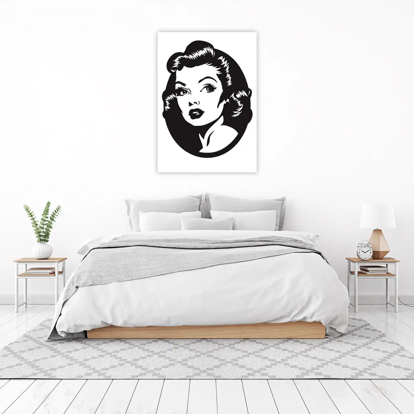 Vintage Glamour Woman Pop Art Wall Art