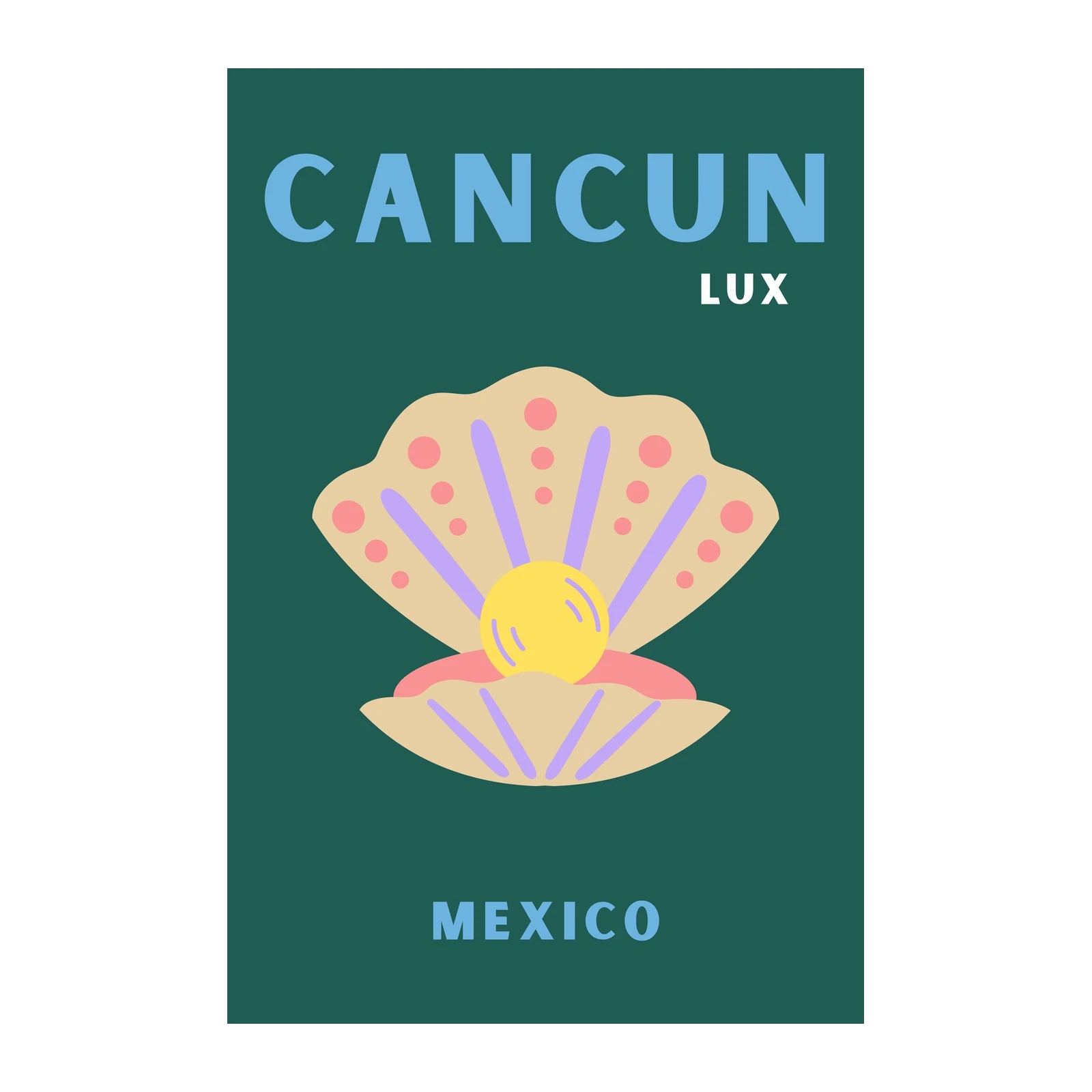Cancun Lux Beach Pearl Wall Art