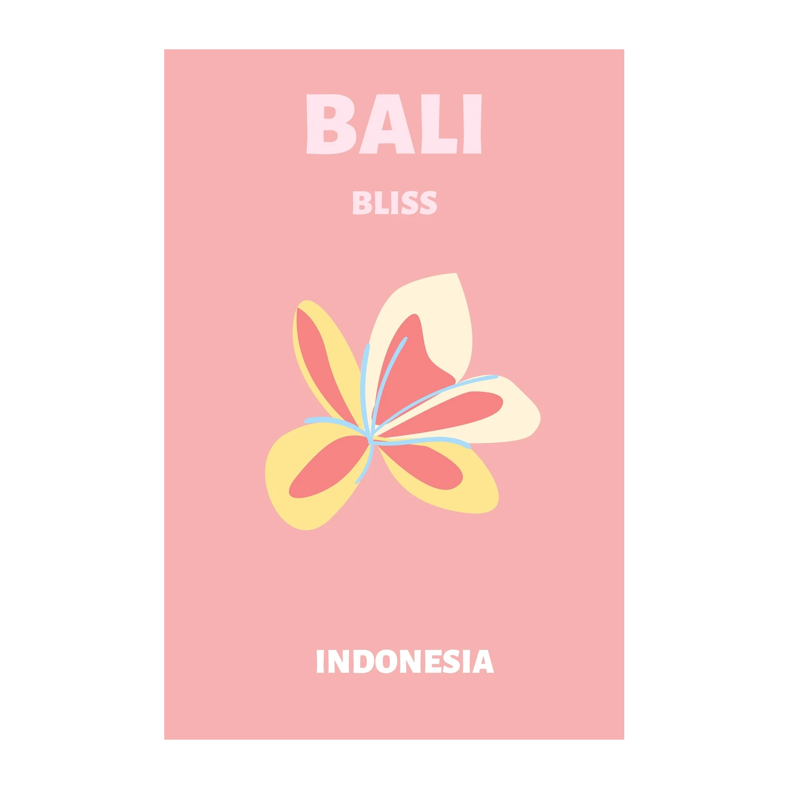 Bali Bliss Tropical Flower Wall Art