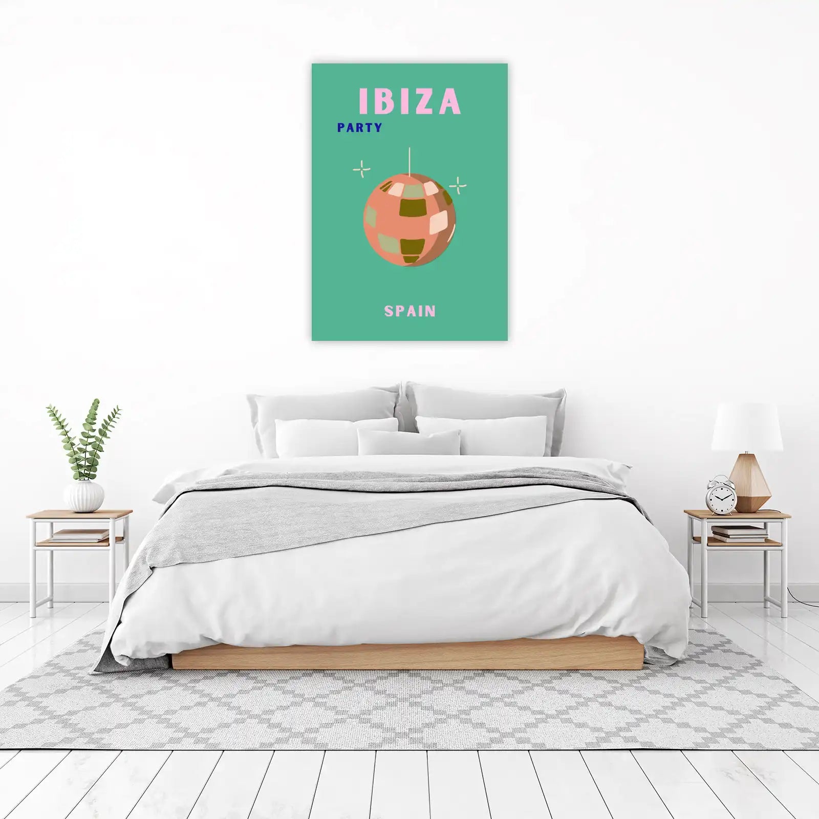 Ibiza Party Disco Ball Wall Art Wall Art