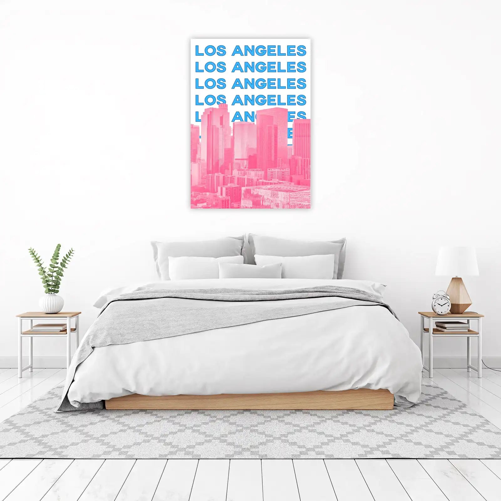 Vibrant Los Angeles Skyline Wall Art