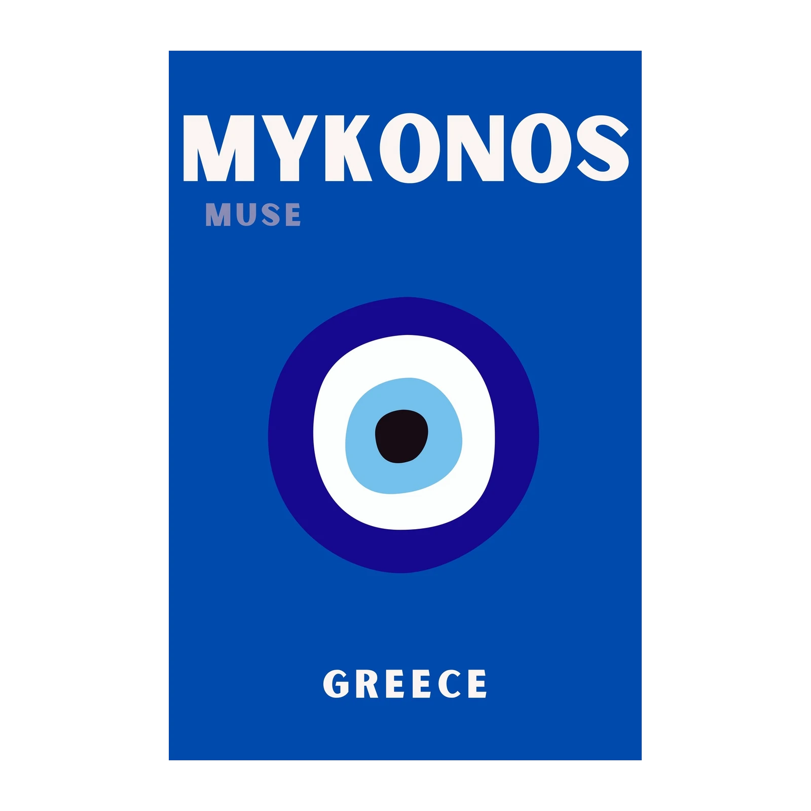 Mykonos Evil Eye Greece Wall Art Art