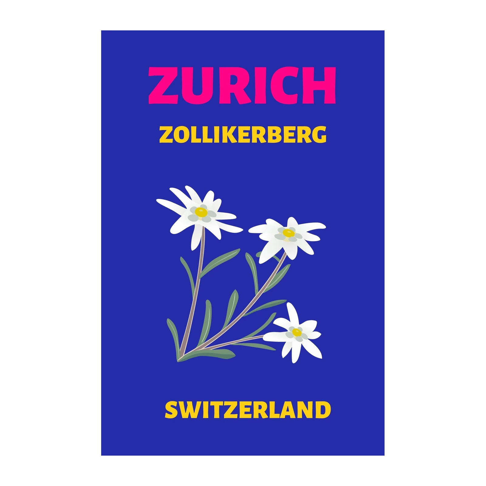 Zurich Zollikerberg Edelweiss Switzerland Wall Art