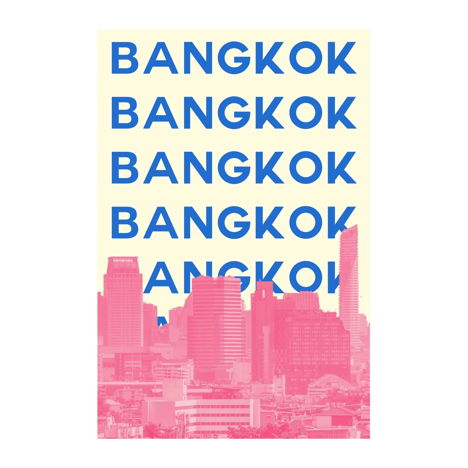 Vibrant Bangkok Skyline Pop Art Wall Art