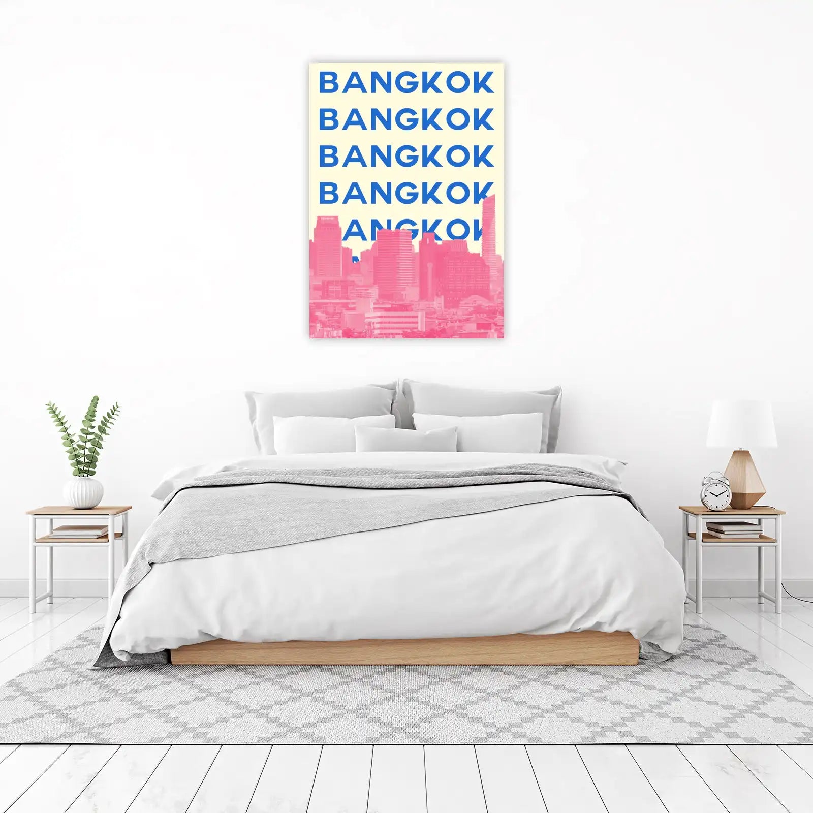 Vibrant Bangkok Skyline Pop Art Wall Art