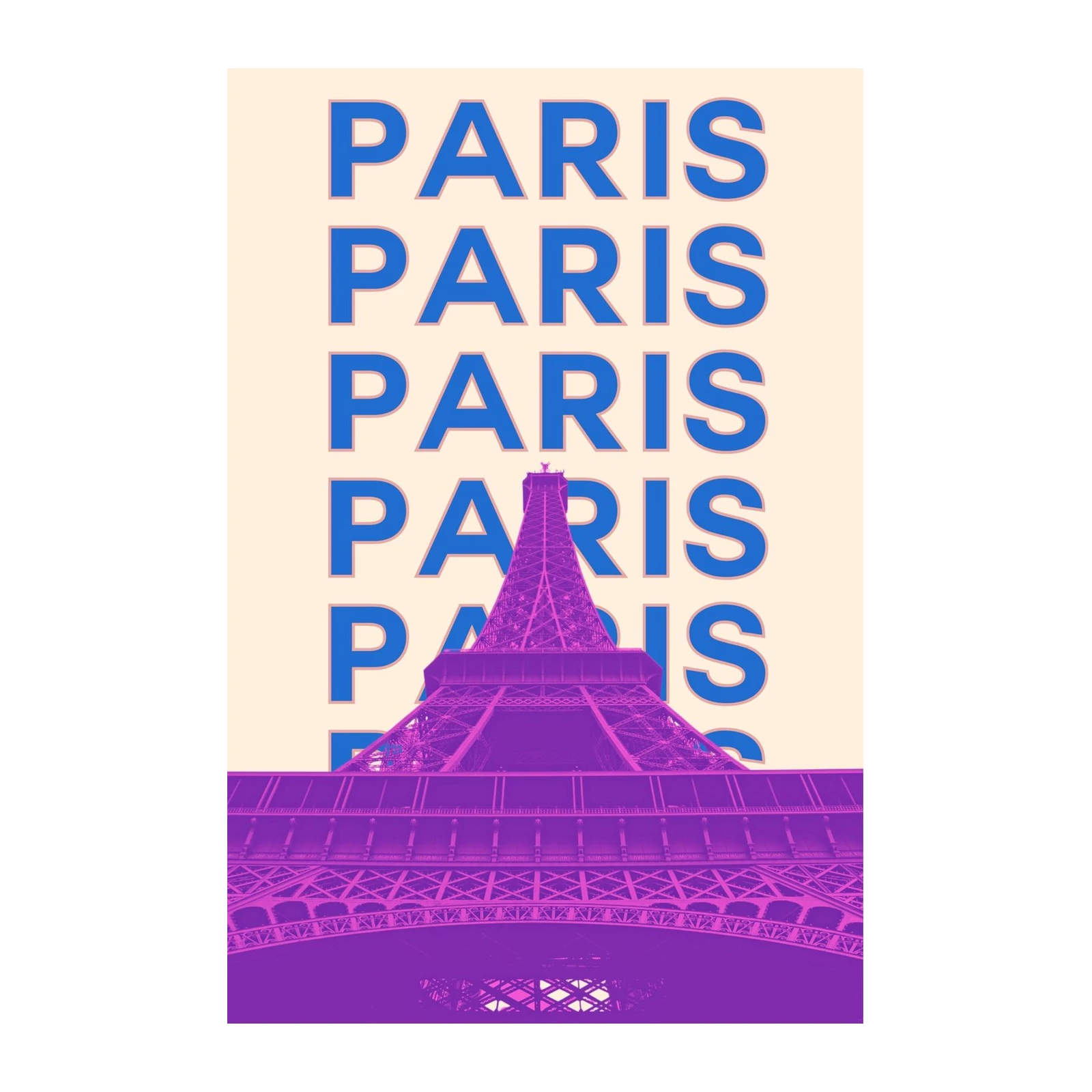 Paris Eiffel Tower Pop Art Wall Art