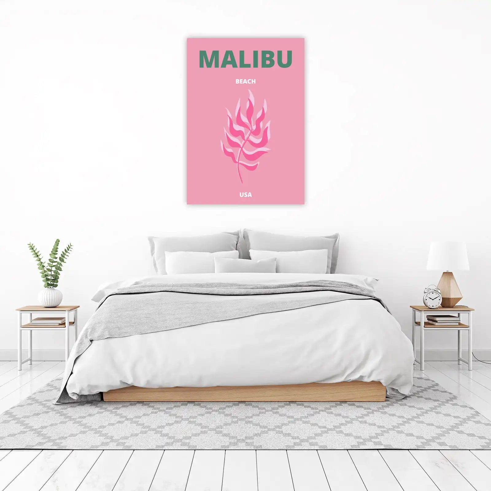 Malibu Beach Tropical Leaf Wall Art