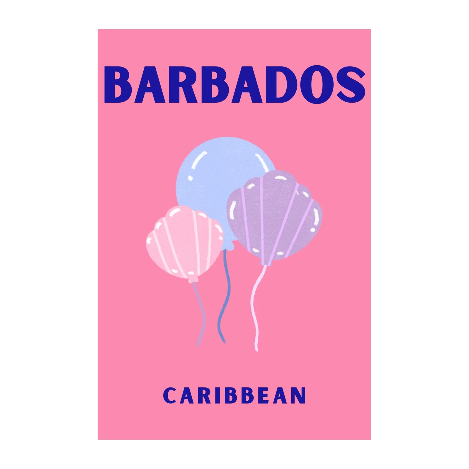 Vibrant Barbados Balloons Caribbean Wall Art
