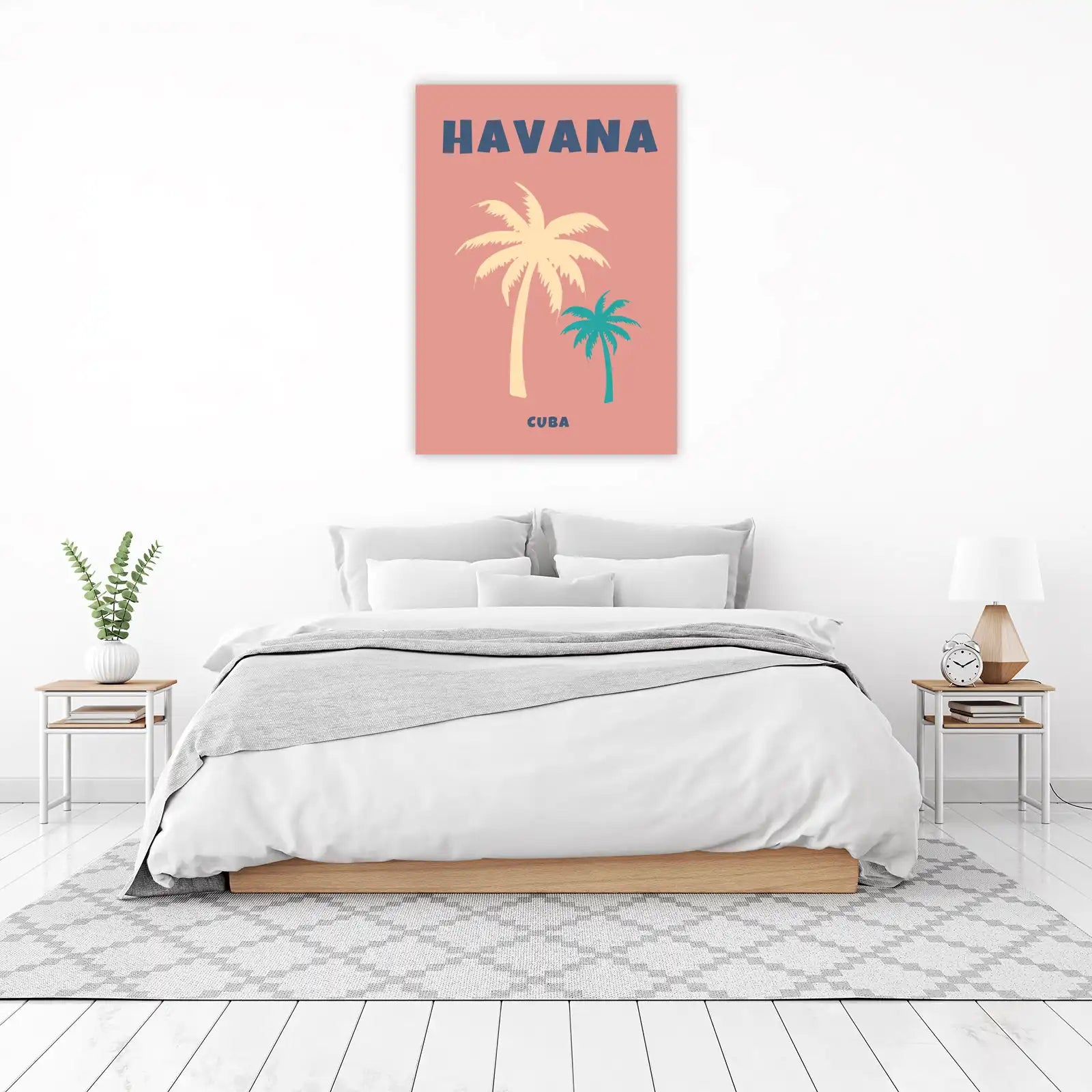 Havana Palm Trees Cuba Wall Art