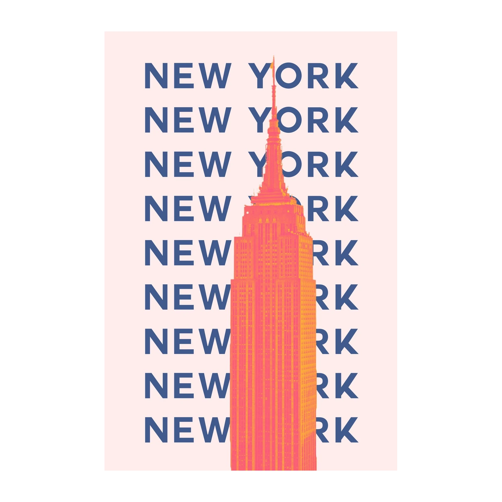 New York Empire State Building Pop Art Wall Art