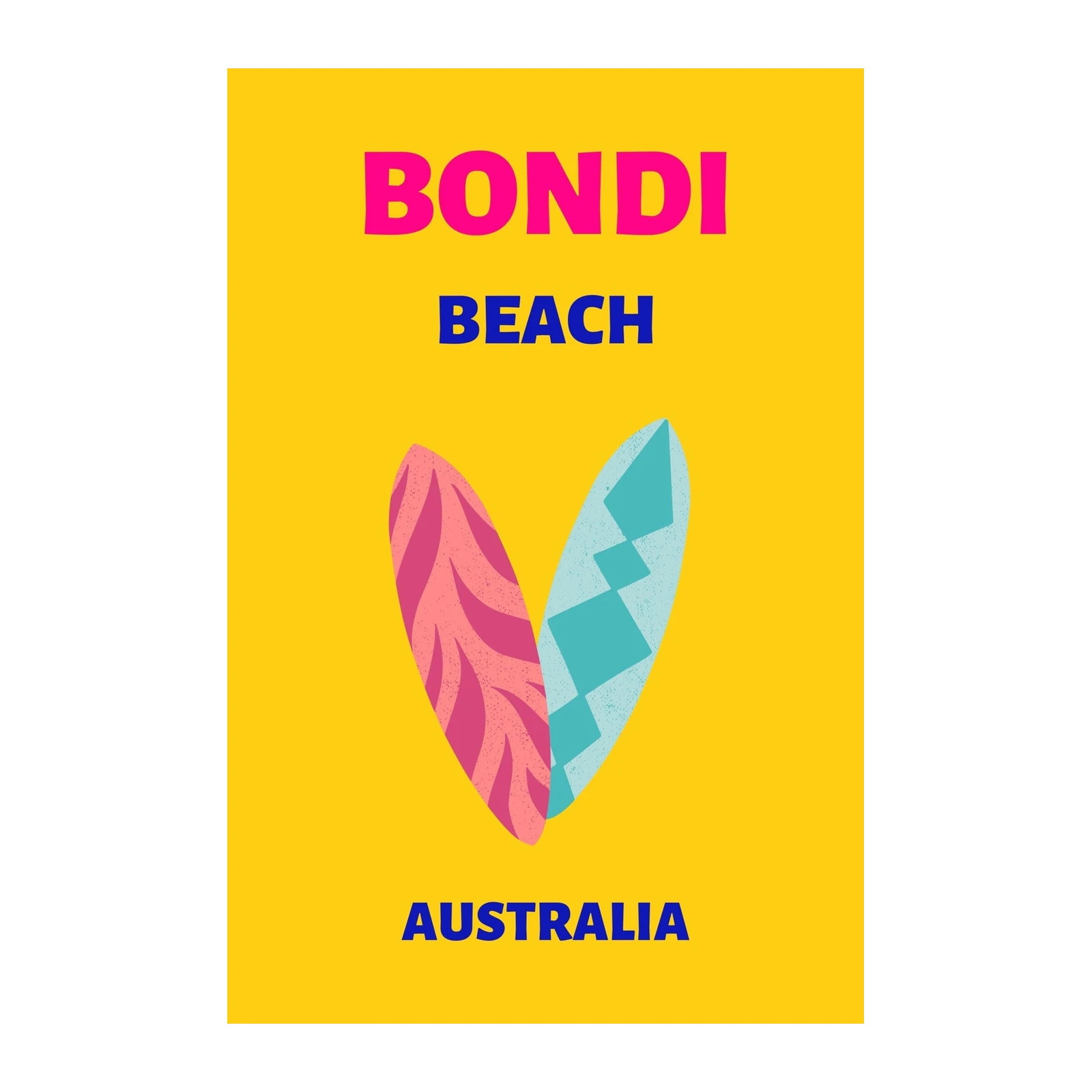 Bondi Beach Surf Vibes Wall Art