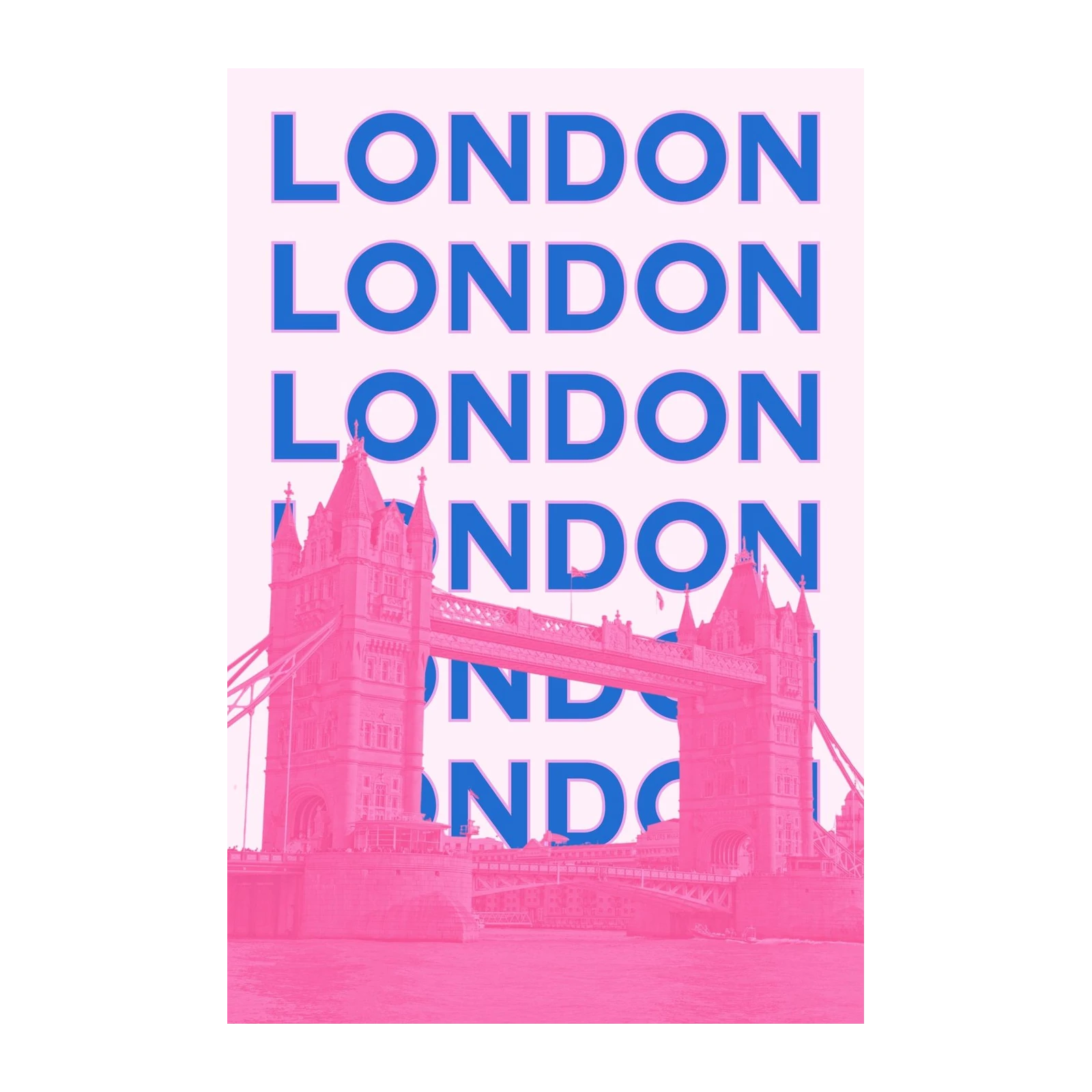 Vibrant London Tower Bridge Pop Art Wall Art