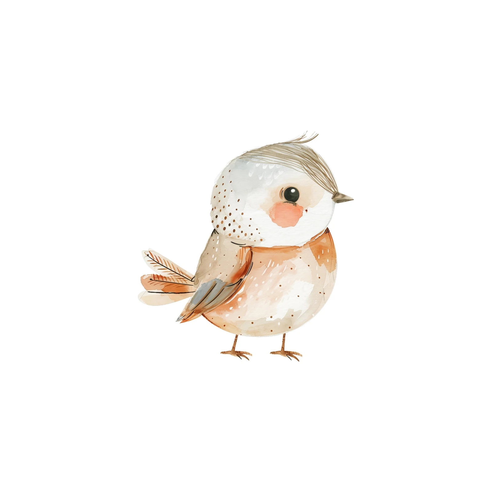 Adorable Watercolor Bird Nursery Art Wall Art