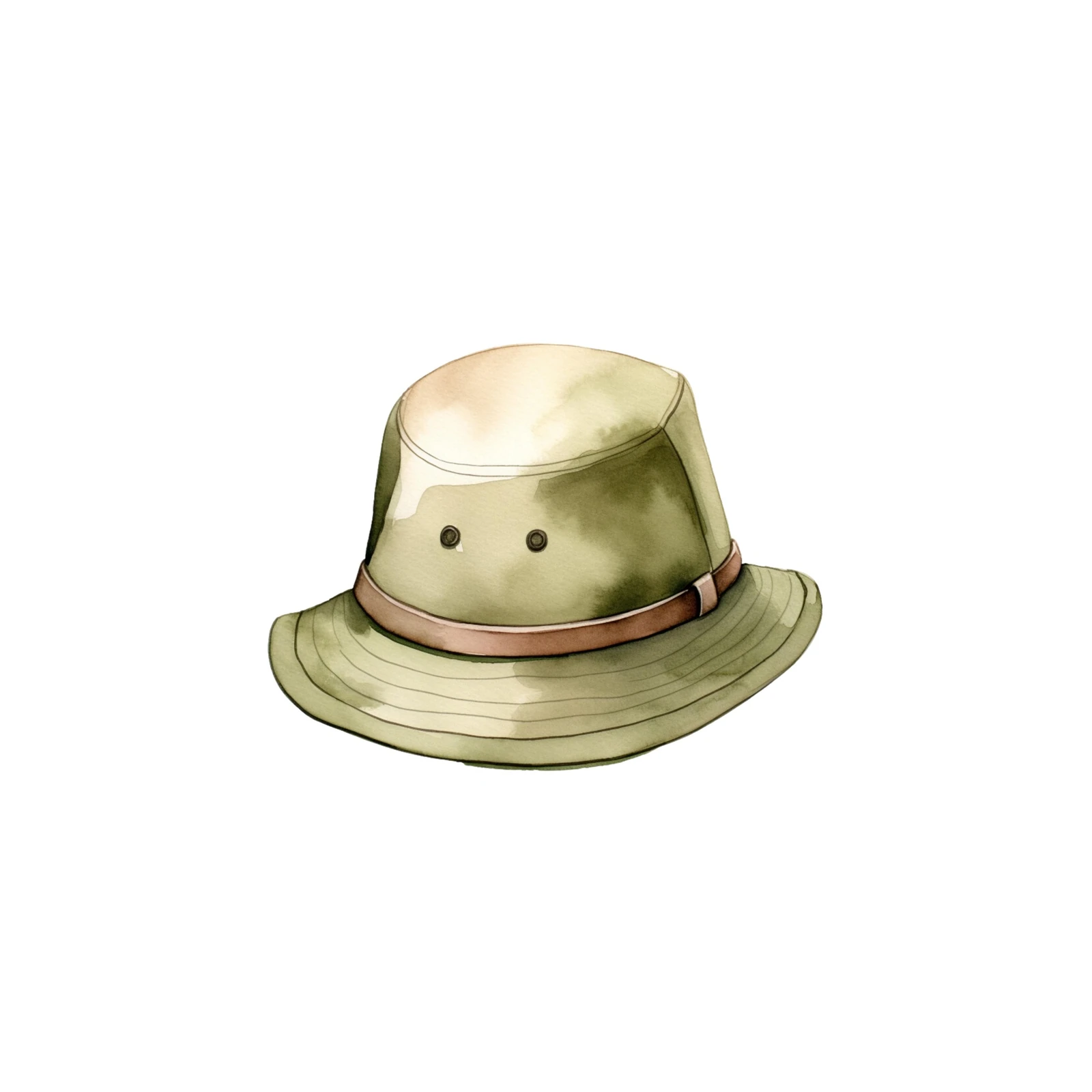 Safari Adventure Hat Watercolor Wall Art