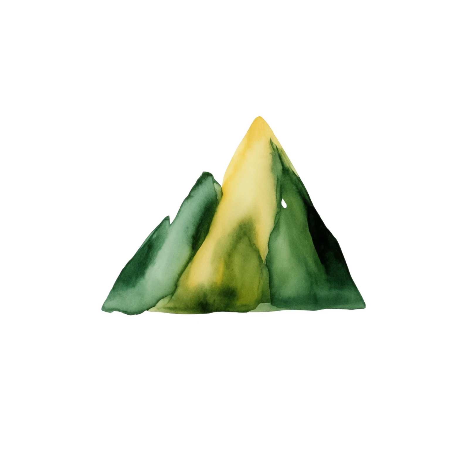 Serene Mountainscape Watercolor Wall Art